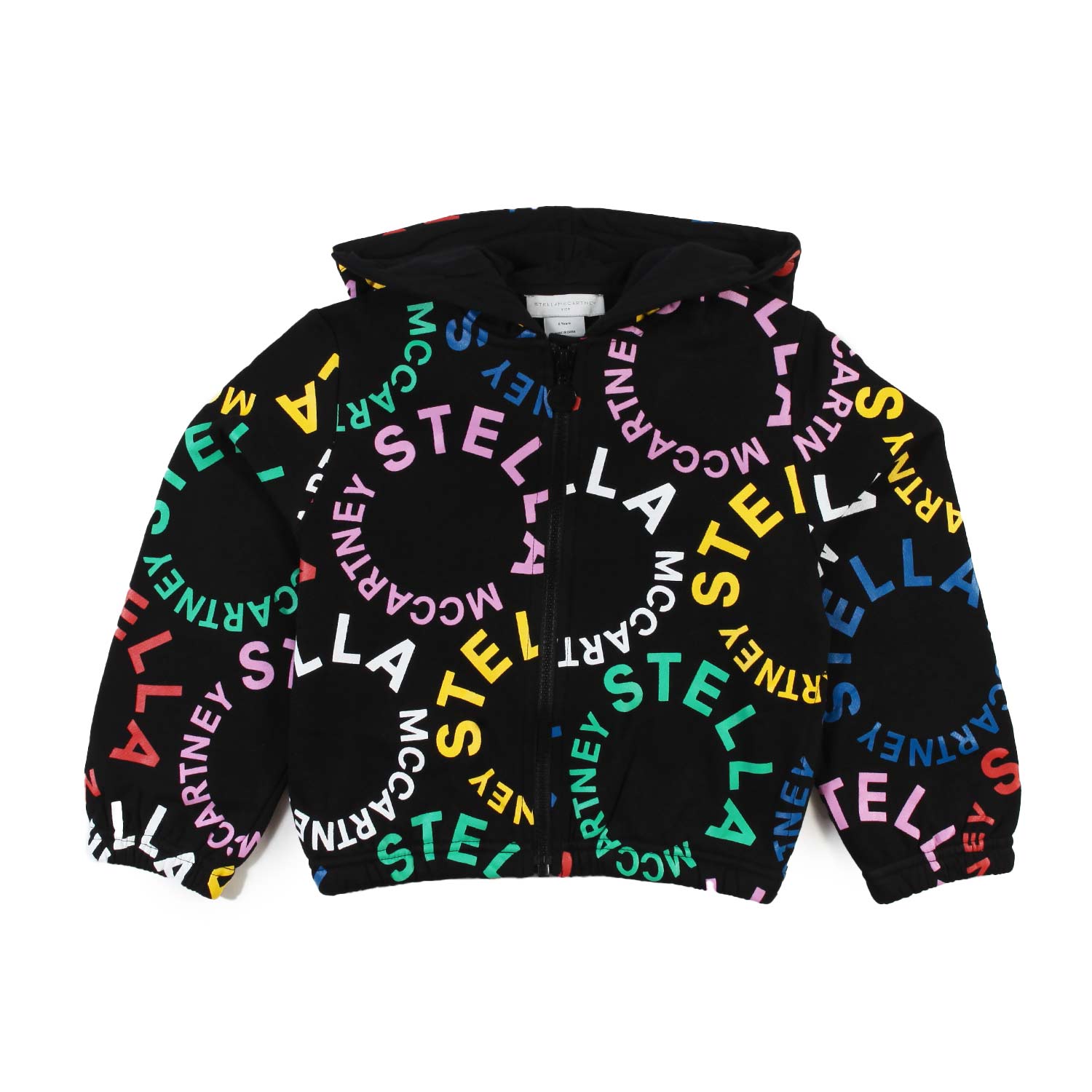Felpa hoodie nera con loghi Stella multicolor - annameglio.com abbigliamento moda