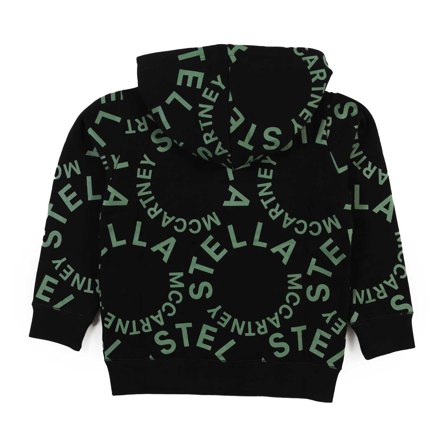 Felpa hoodie nera con loghi Stella verde militare - annameglio.com abbigliamento moda
