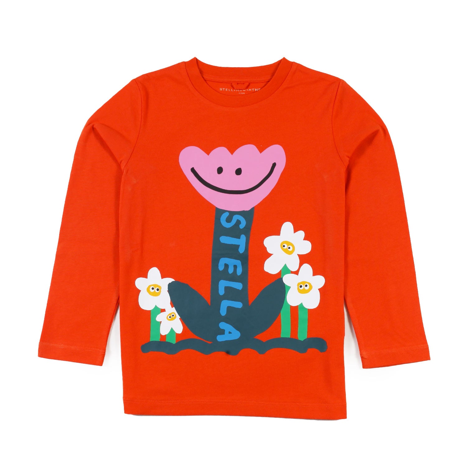 T-shirt lunga Stella arancio e multicolor bambina - annameglio.com abbigliamento moda