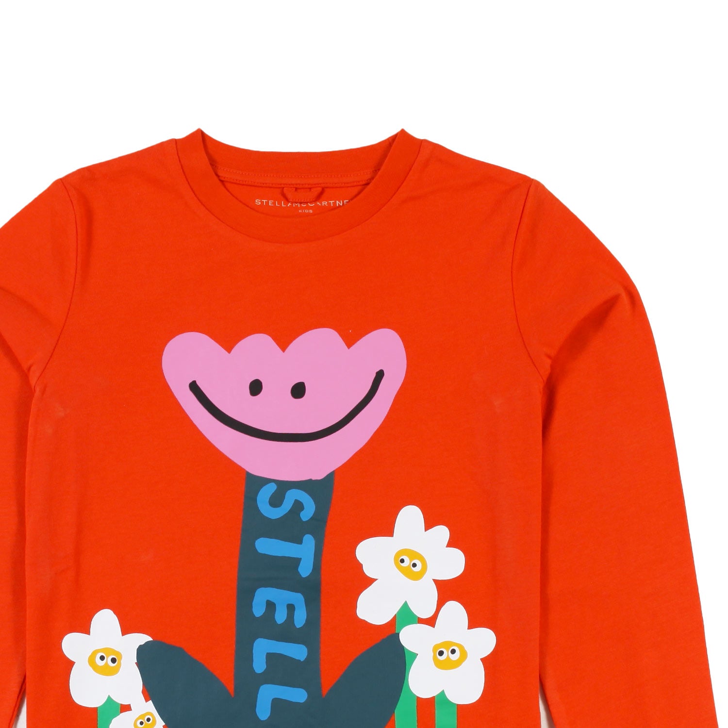 T-shirt lunga Stella arancio e multicolor bambina - annameglio.com abbigliamento moda