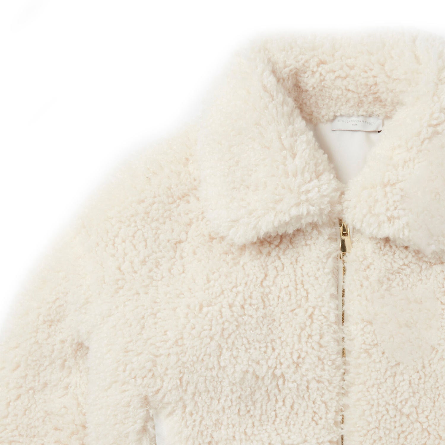 Giubbotto corto Borg panna Bambina e Ragazza - annameglio.com abbigliamento moda