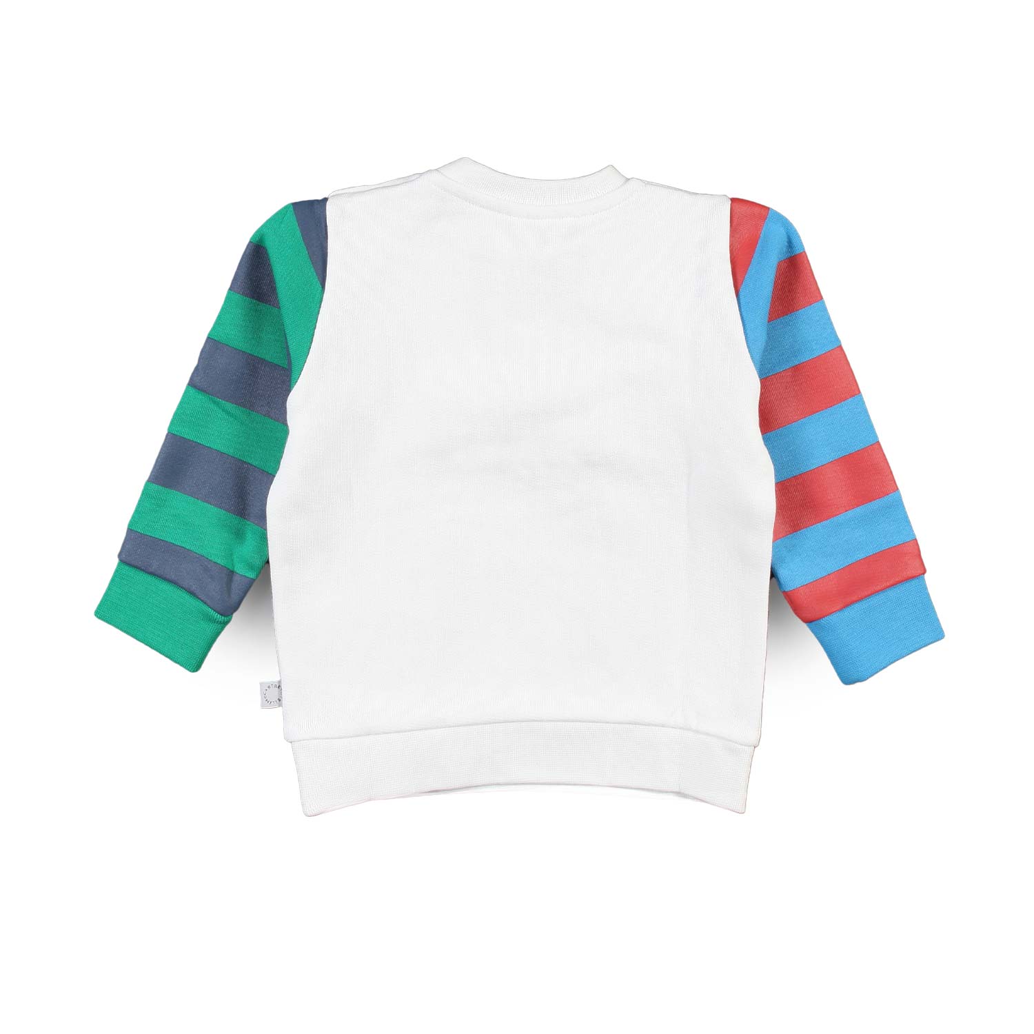Felpa baby Stella bianca e multicolor con pinguino - annameglio.com abbigliamento moda