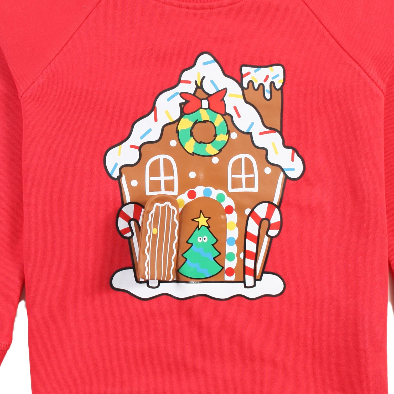 Felpa natalizia Stella rossa e multicolor - annameglio.com abbigliamento moda