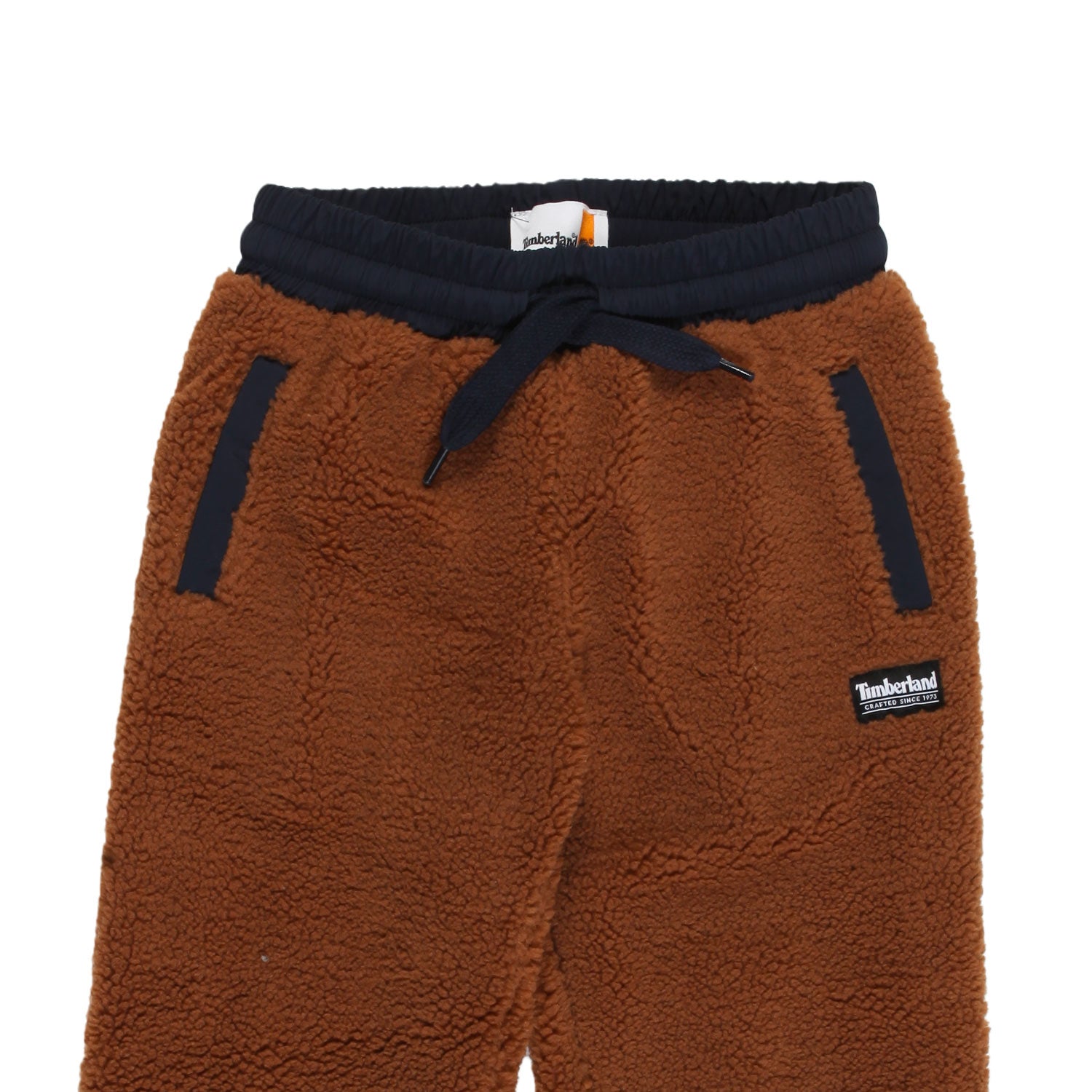 Pantalone Timberland di pile marrone e blu Bambino - annameglio.com abbigliamento moda