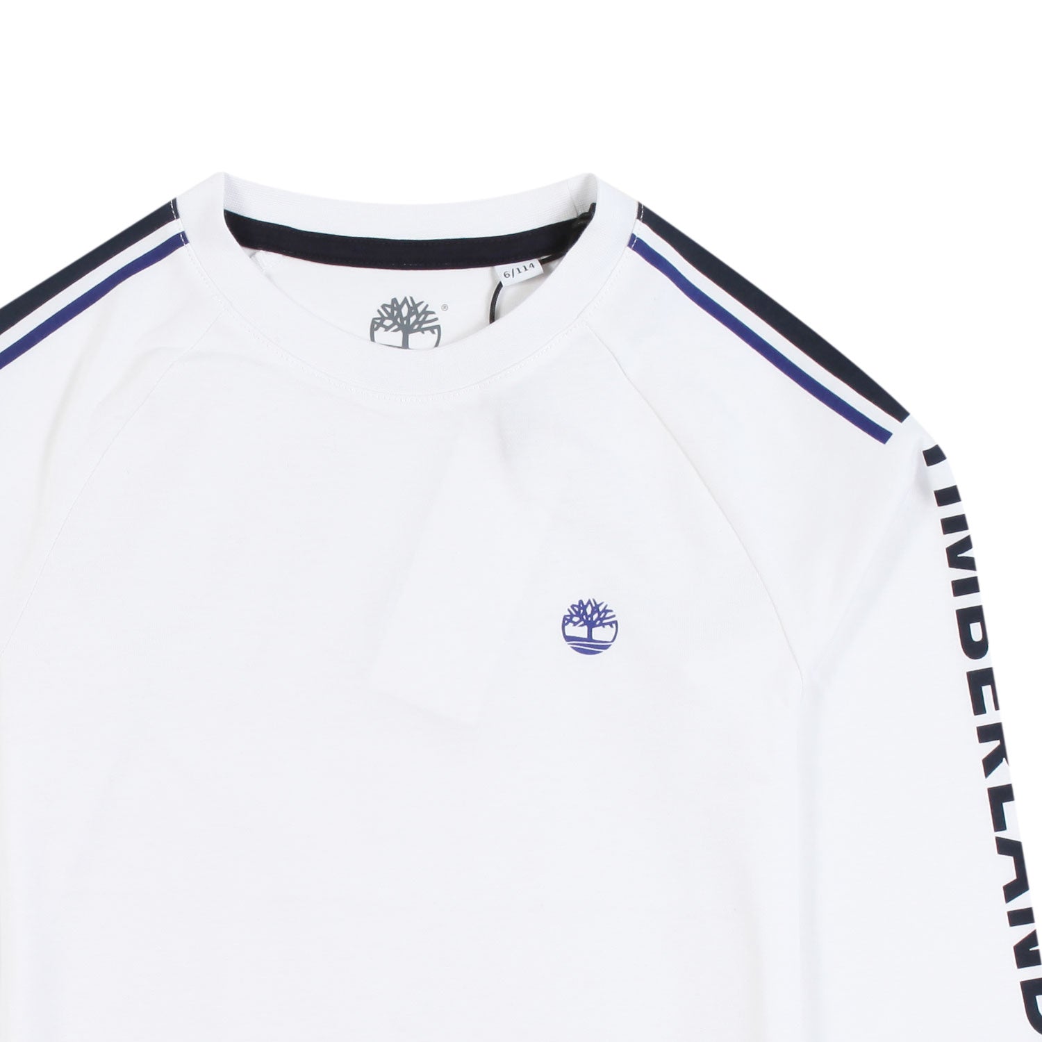 T-shirt lunga Timberland bianca e blu - annameglio.com abbigliamento moda