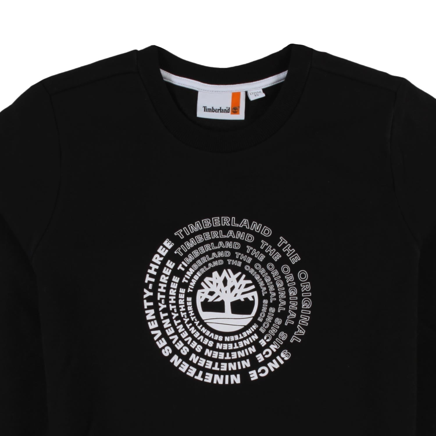 Felpa nera con maxi logo Timberland - annameglio.com abbigliamento moda