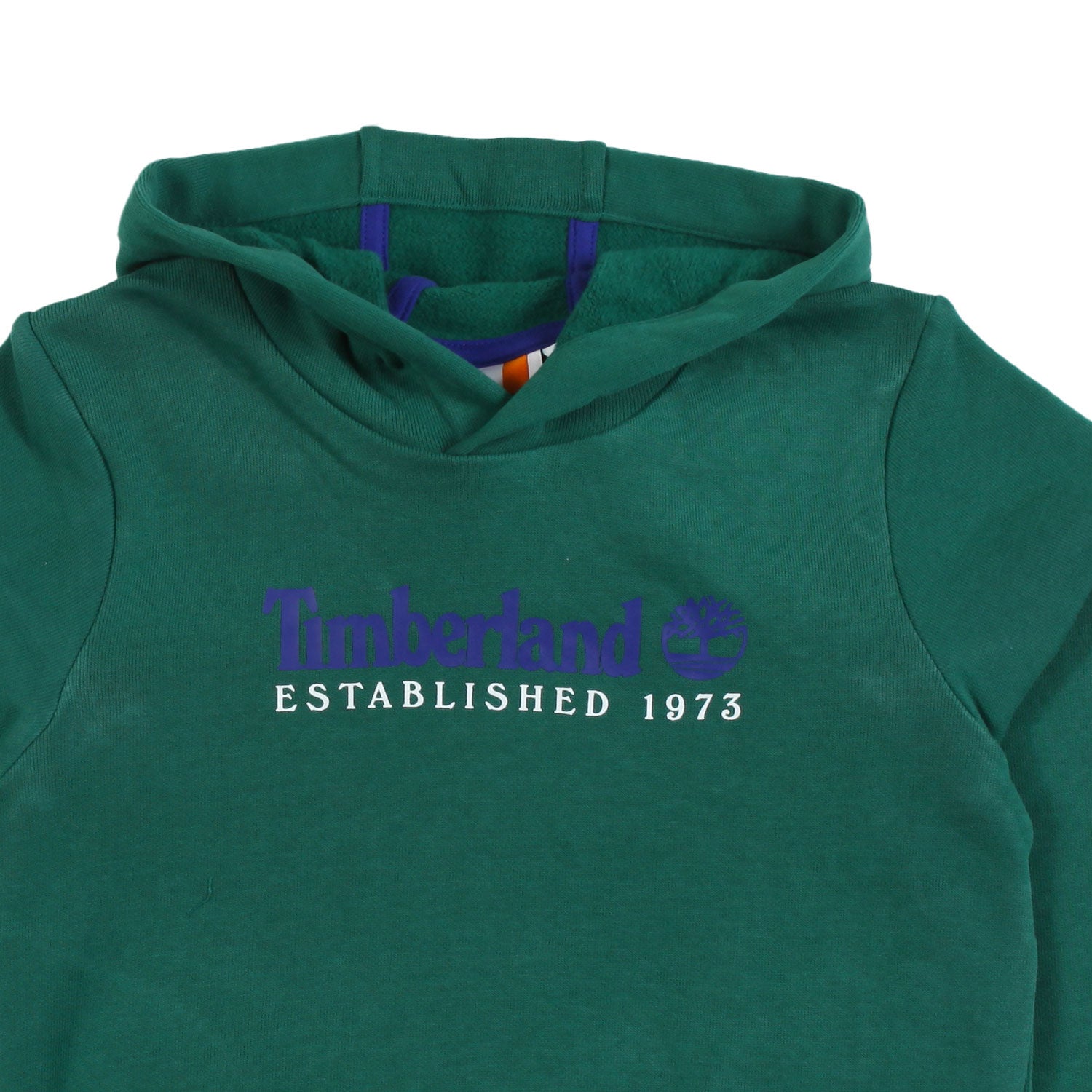 Felpa hoodie verde con logo Timberland blu - annameglio.com abbigliamento moda