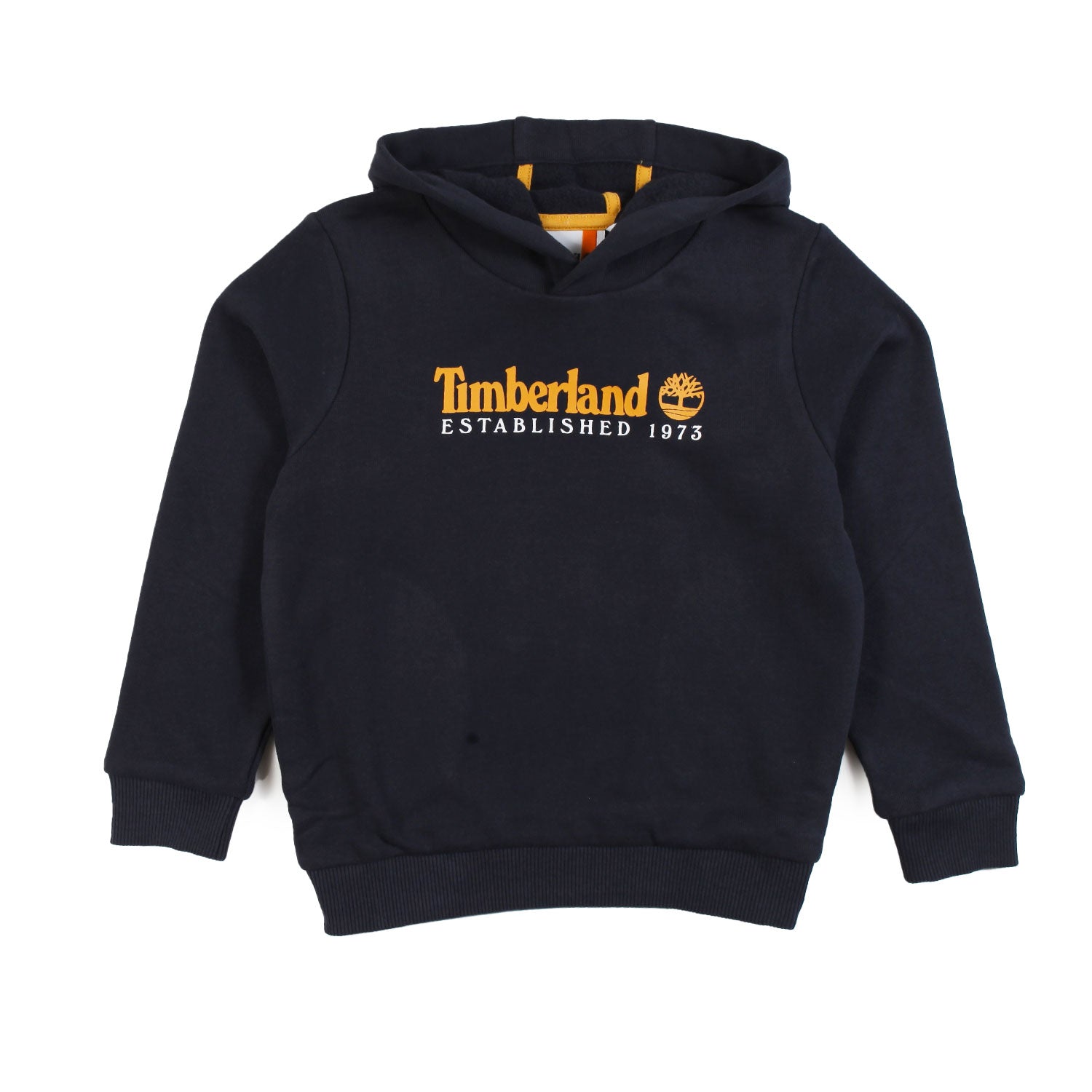 Felpa hoodie blu navy con logo Timberland senape - annameglio.com abbigliamento moda