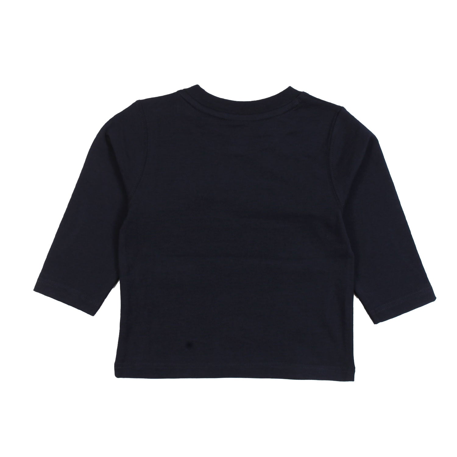 T-shirt lunga blu navy con logo sfumato bimbo - annameglio.com abbigliamento moda