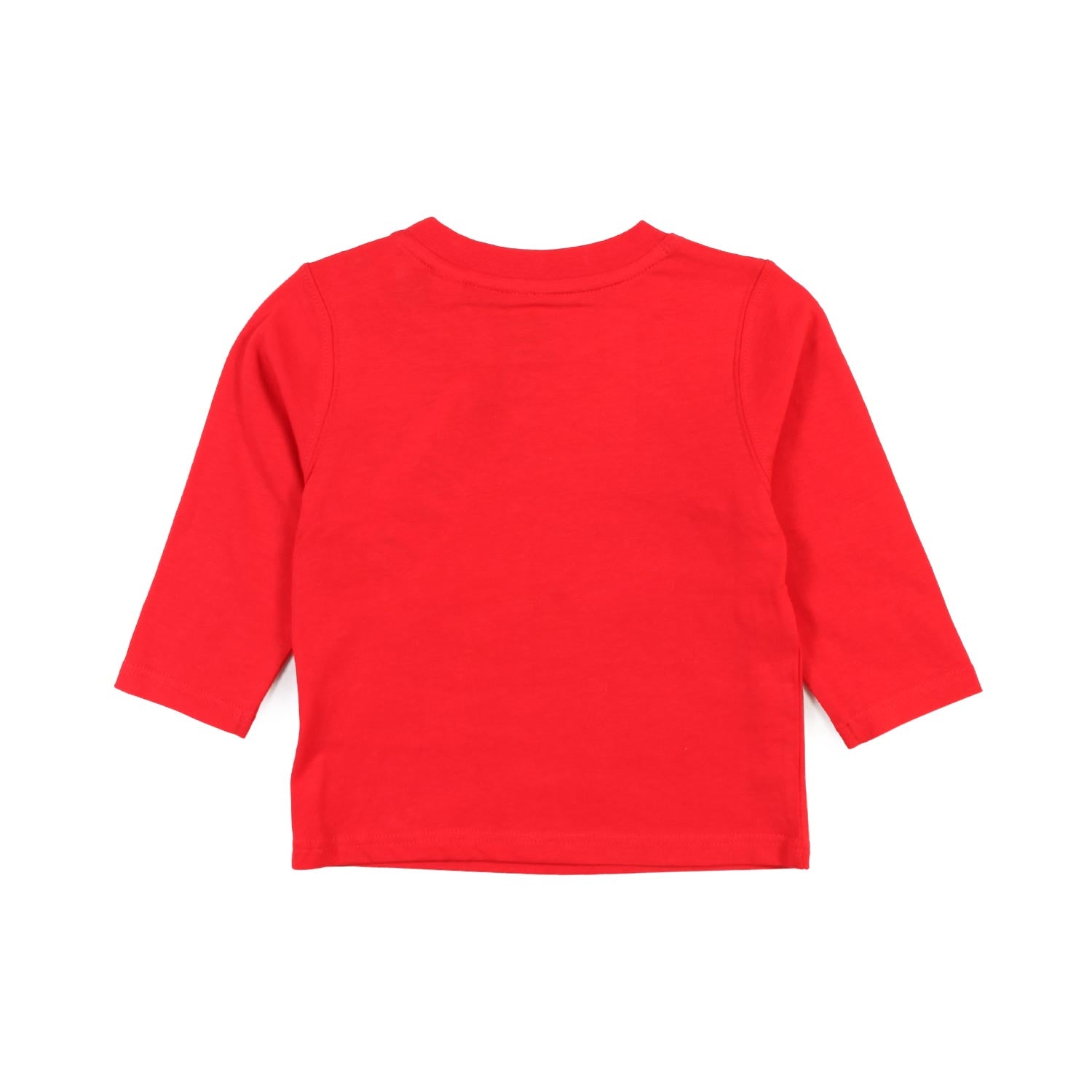 T-shirt lunga rossa con logo sfumato bimbo - annameglio.com abbigliamento moda