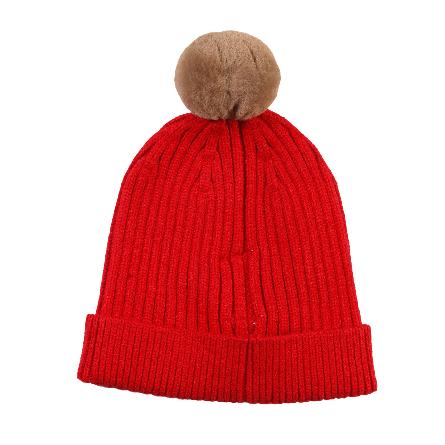 Berretto Timberland Baby rosso con pompon beige - annameglio.com abbigliamento moda
