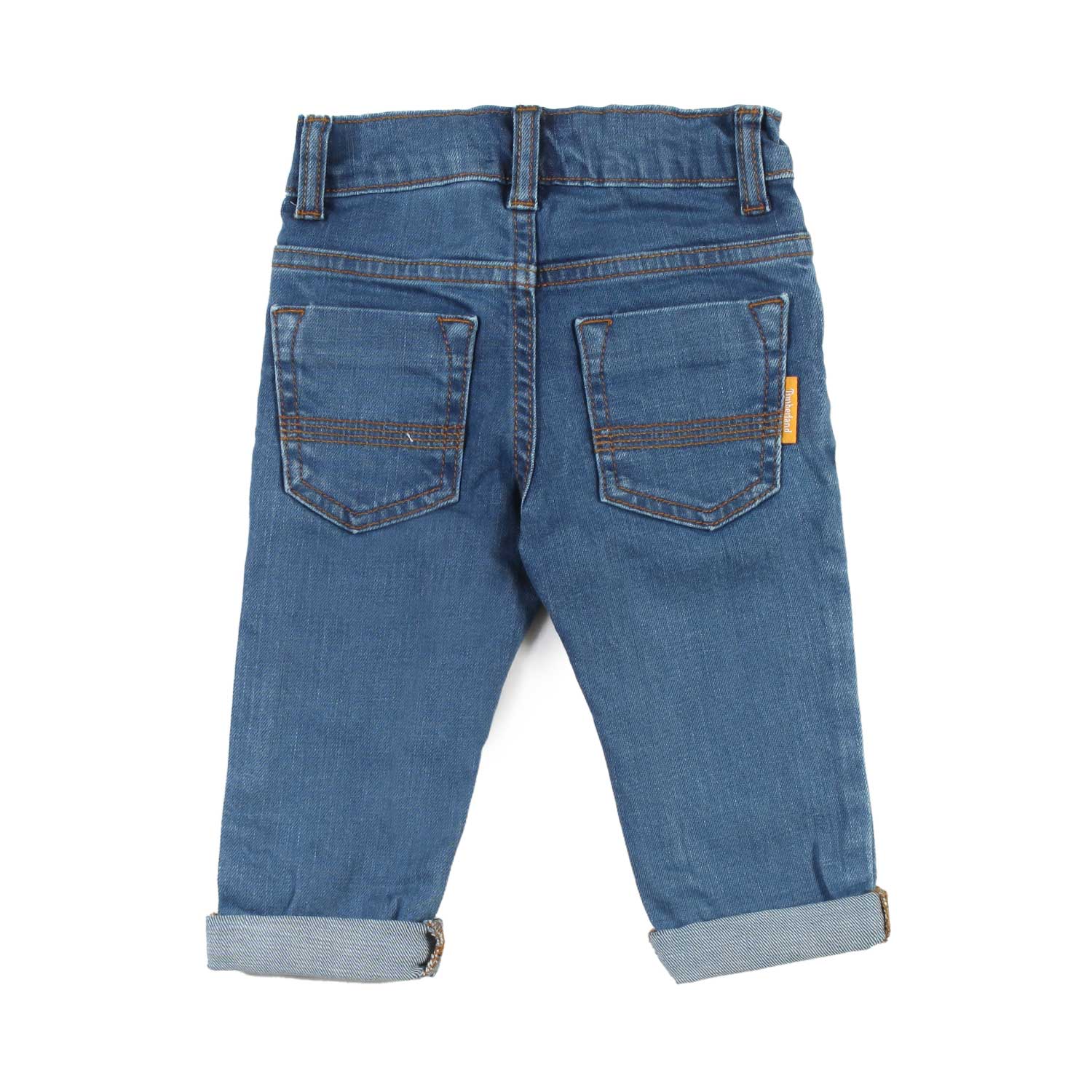 Jeans Timberland blu medio bimbo con patch - annameglio.com abbigliamento moda