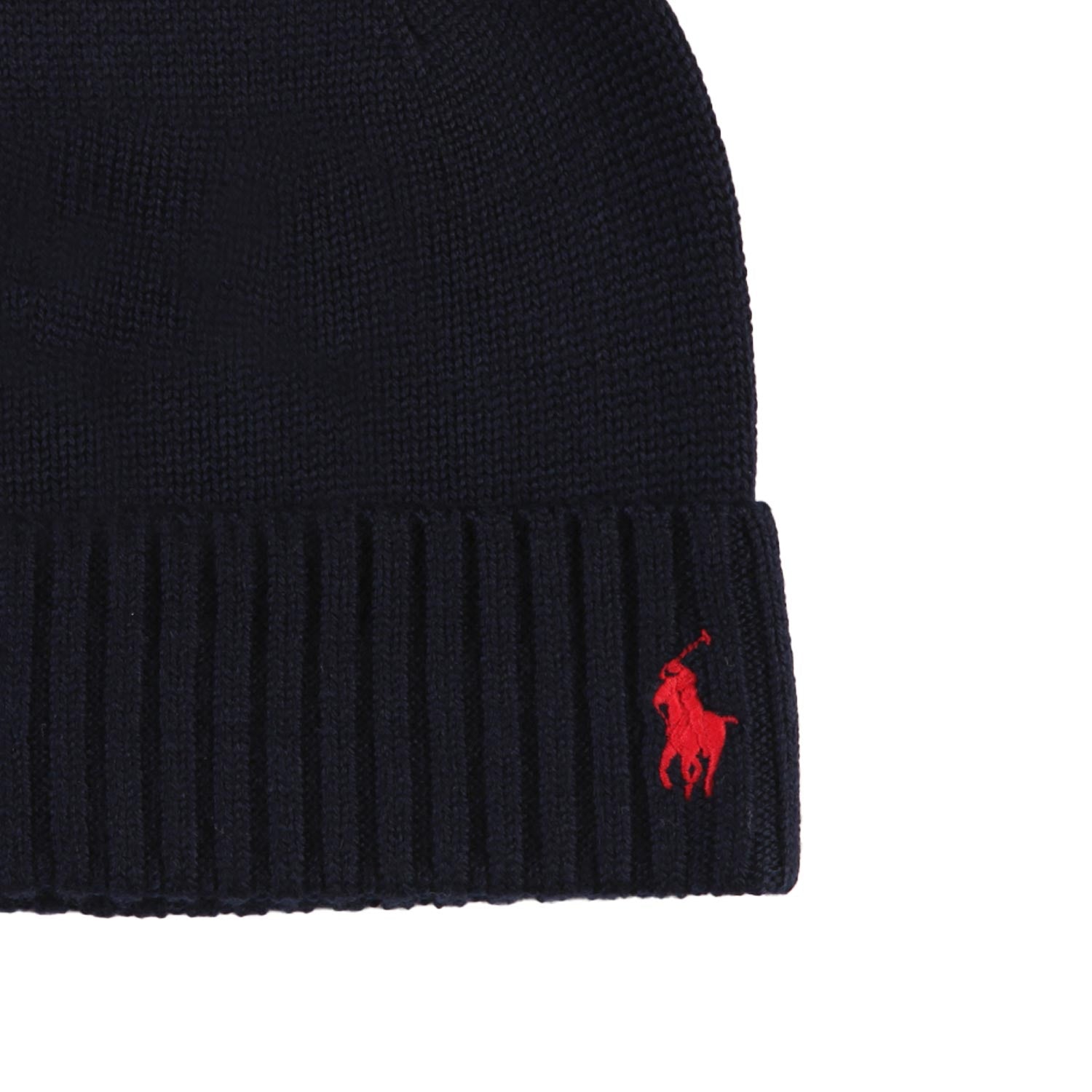 Berretto unisex blu navy con Pony rosso - annameglio.com abbigliamento moda