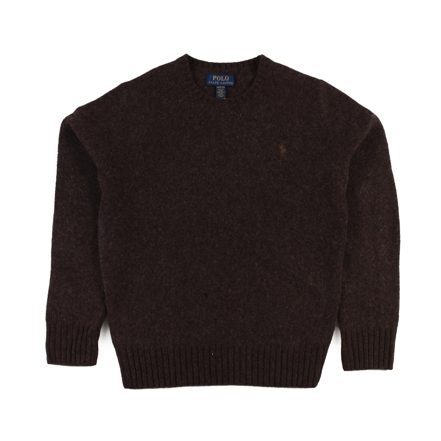 Maglione marrone melange con Pony RL nocciola - annameglio.com abbigliamento moda