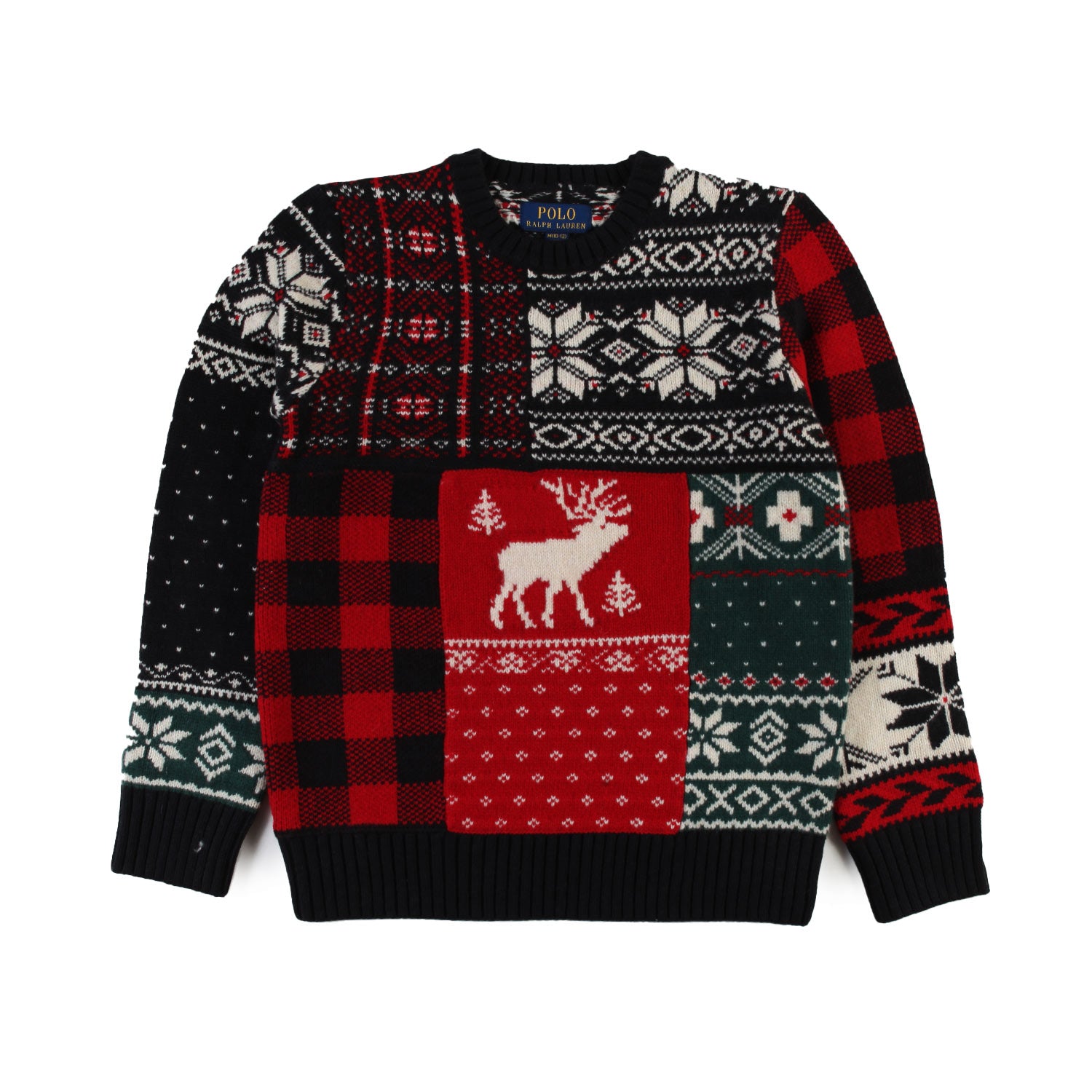 Maglione Fair Isle rosso e multicolor - annameglio.com abbigliamento moda