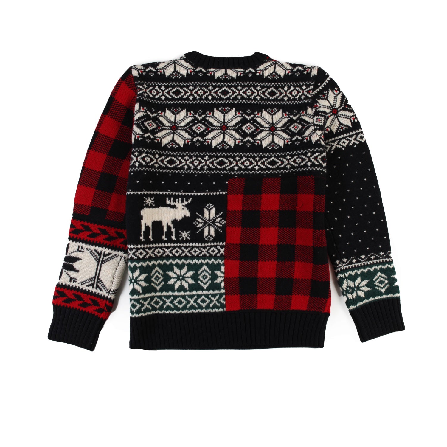 Maglione Fair Isle rosso e multicolor - annameglio.com abbigliamento moda