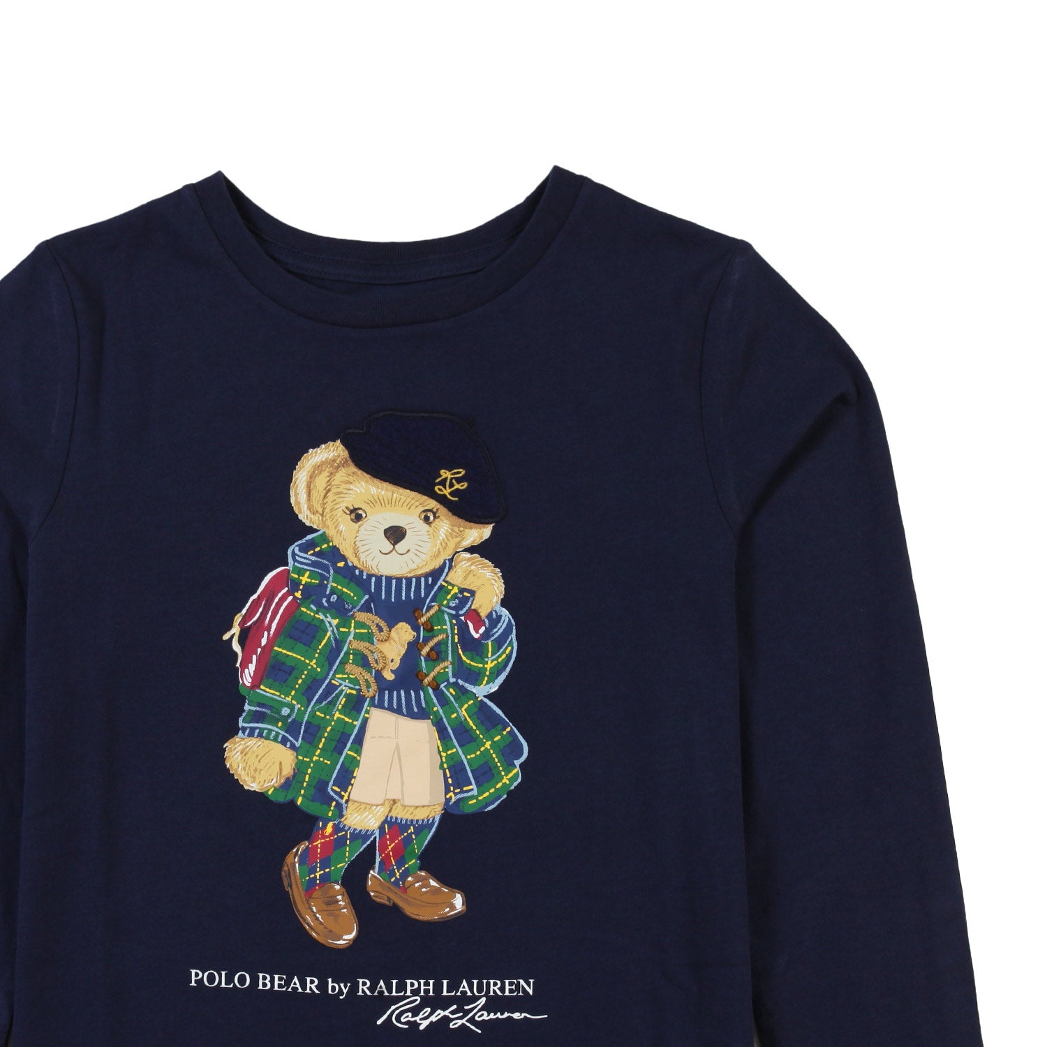 T-shirt RL blu con Orsacchiotto tartan Bambina - annameglio.com abbigliamento moda