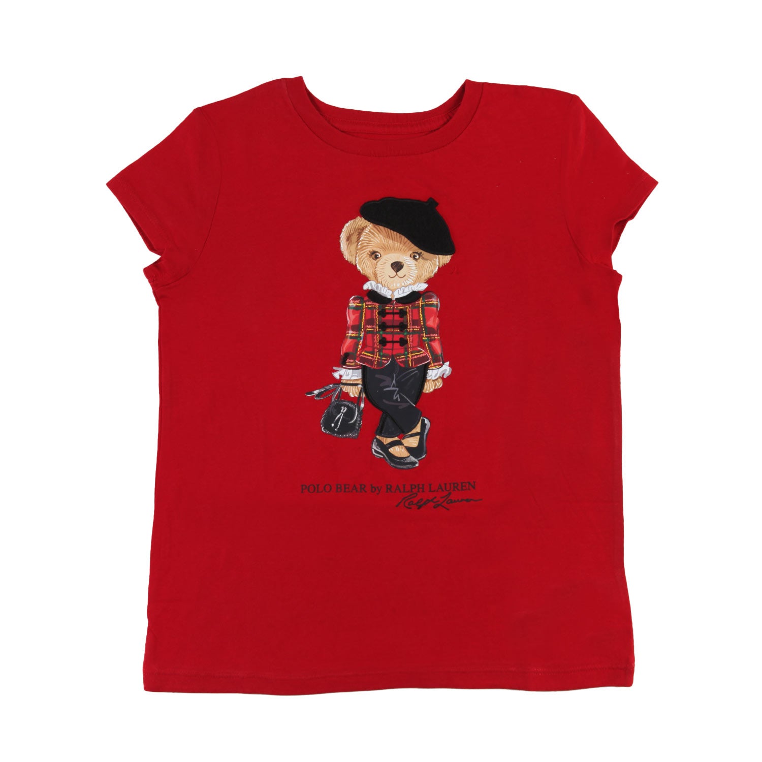 T-shirt rossa con Polo Bear Bambina e Ragazza - annameglio.com abbigliamento moda