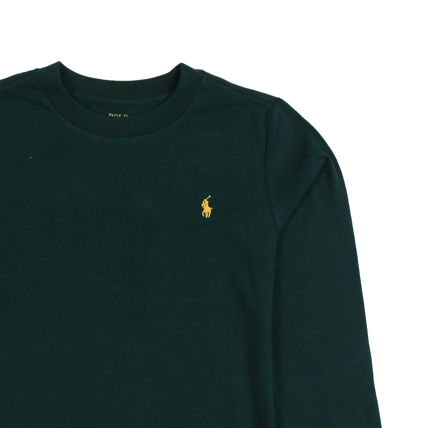 T-shirt lunga RL verde scuro con Pony giallo - annameglio.com abbigliamento moda