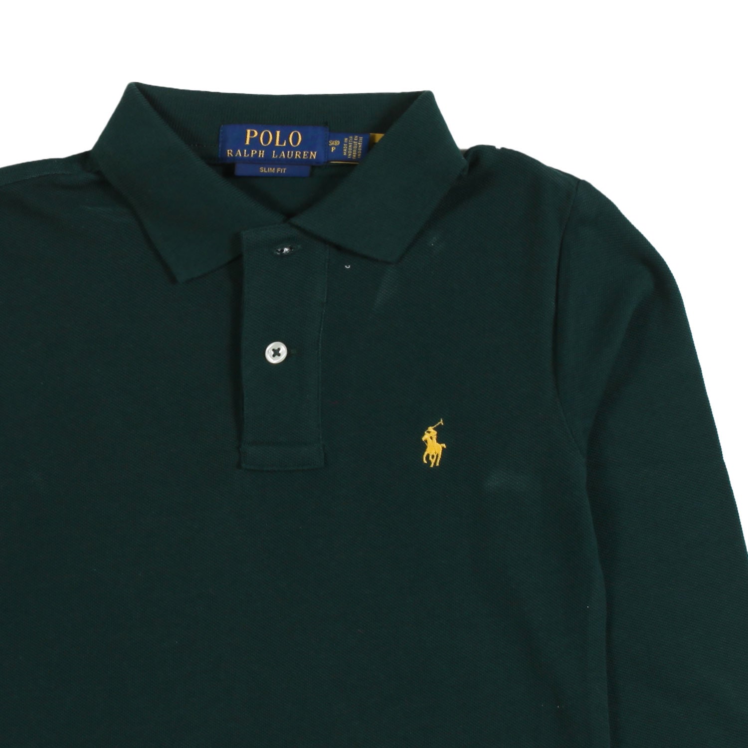Polo lunga RL verde scuro con Pony giallo - annameglio.com abbigliamento moda
