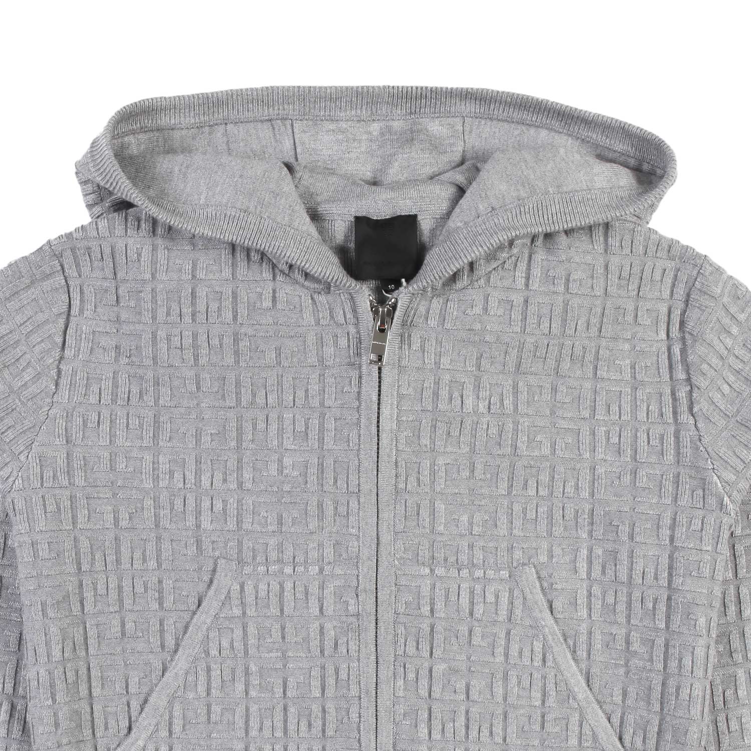 Cardigan 4G Givenchy grigio pietra con cappuccio - annameglio.com abbigliamento moda