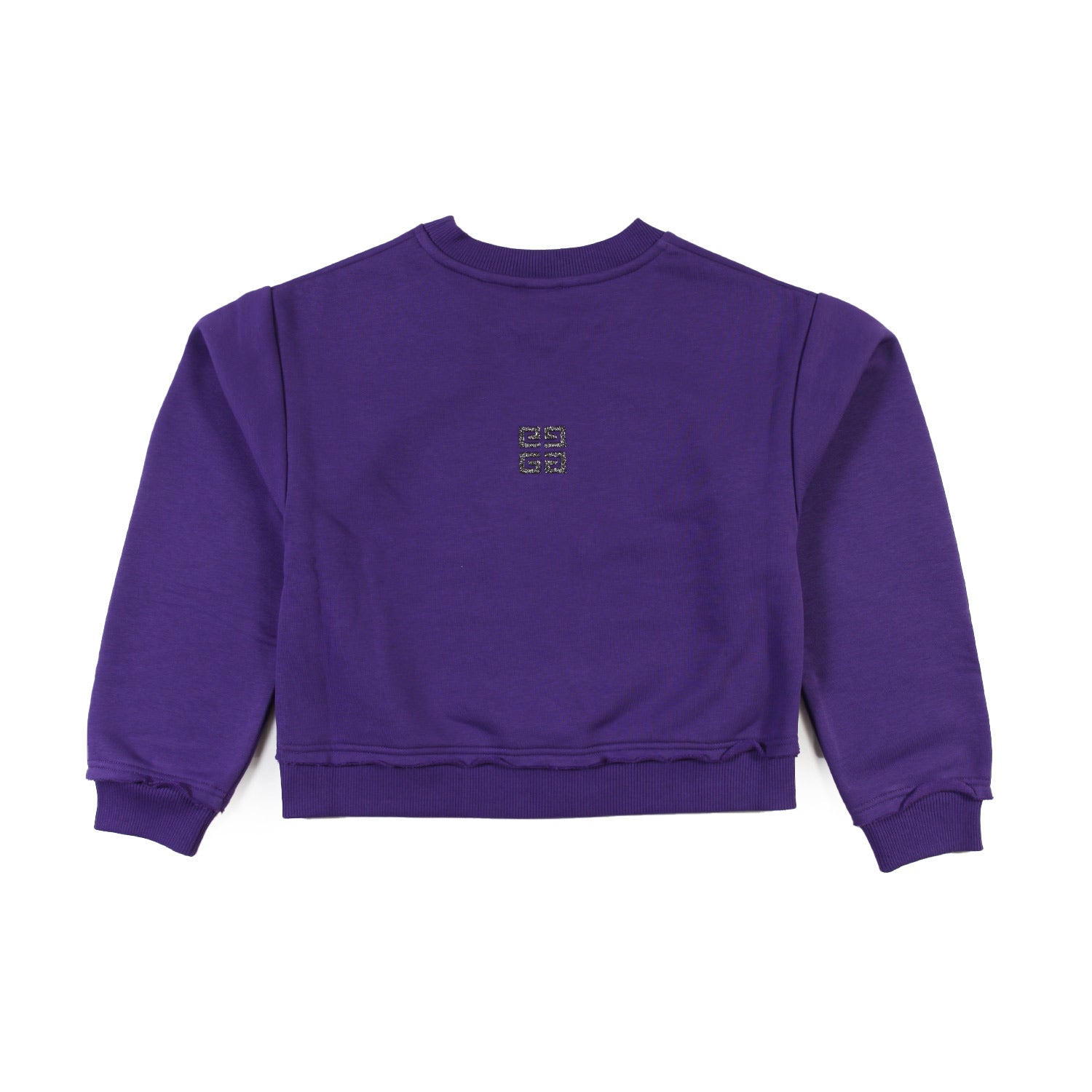 Felpa cropped Givenchy viola con loghi argento - annameglio.com abbigliamento moda