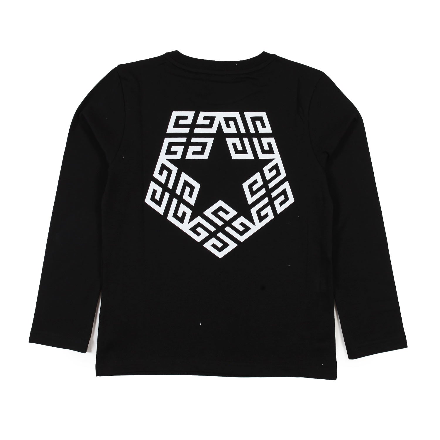 T-shirt lunga Givenchy nera con maxi loghi - annameglio.com abbigliamento moda