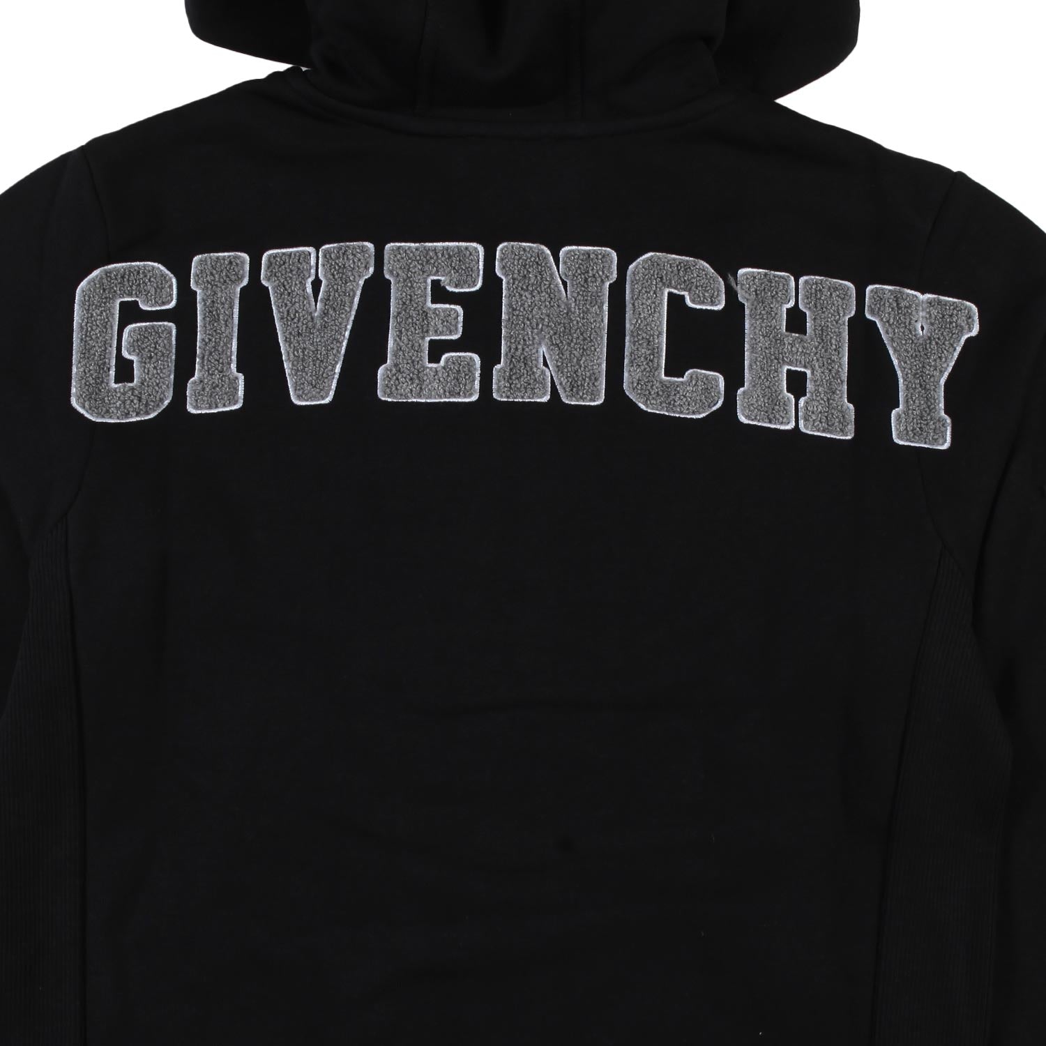 Felpa hoodie Givenchy nera con patch varsity - annameglio.com abbigliamento moda