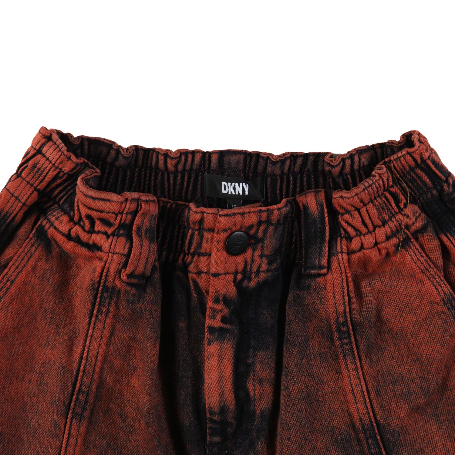 Jeans cargo DKNY arancione e blu scuro - annameglio.com abbigliamento moda