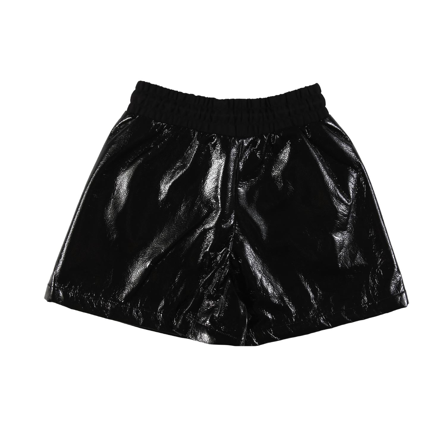 Shorts DKNY nero lucido effetto verniciato - annameglio.com abbigliamento moda