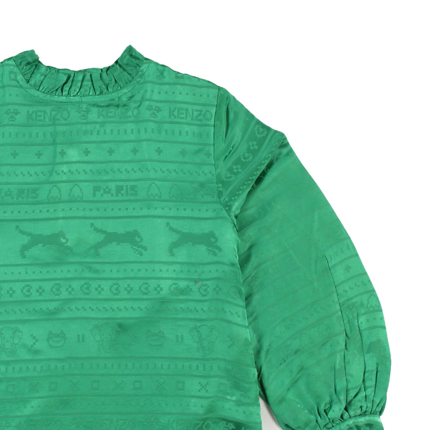 Blusa chemisier Kenzo verde bambina - annameglio.com abbigliamento moda