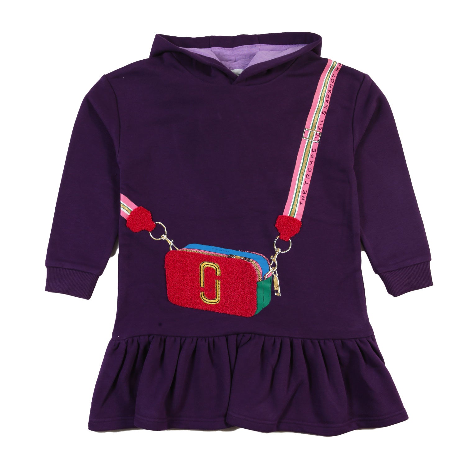 Abito felpa Marc Jacobs viola bambina - annameglio.com abbigliamento moda