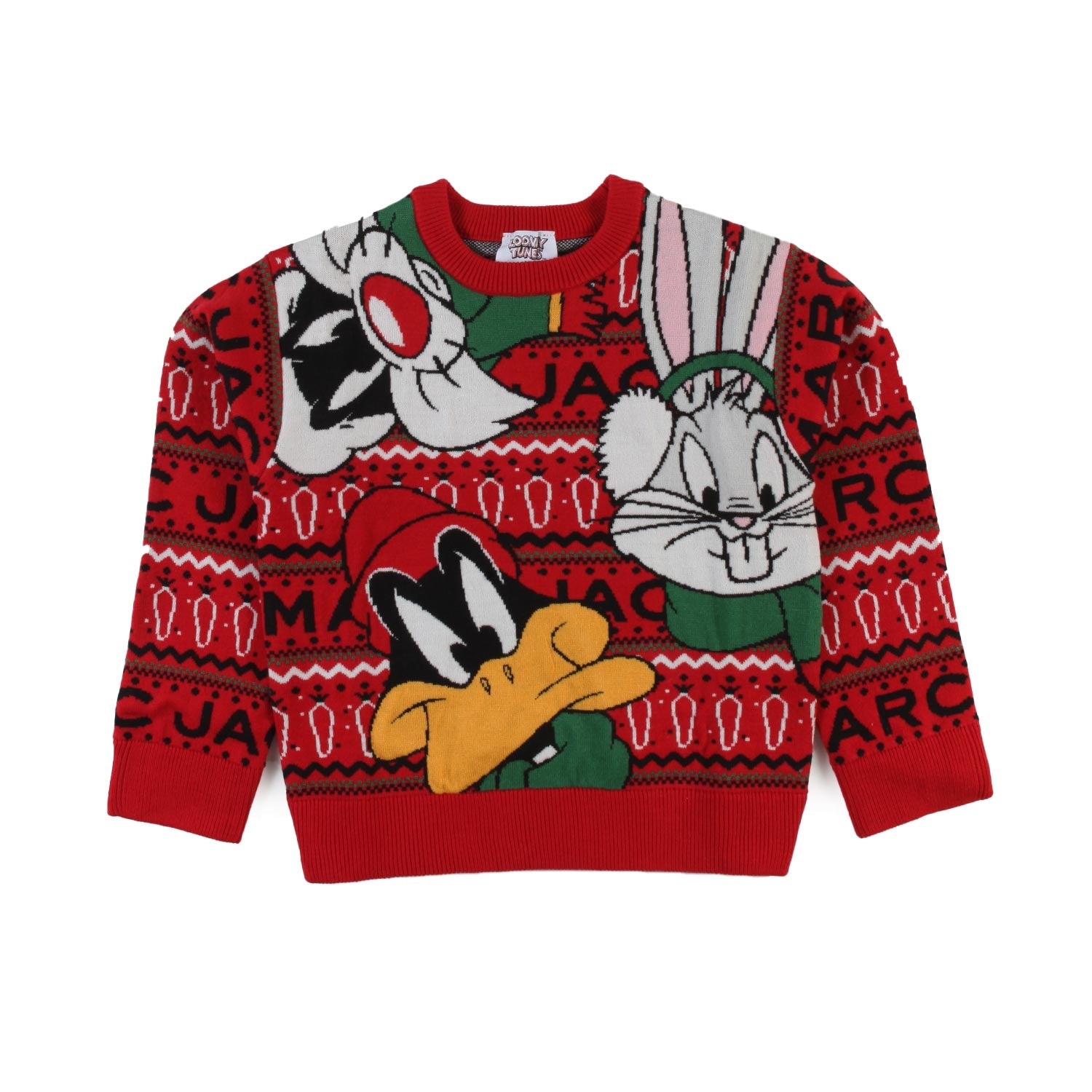 Maglione Looney Tunes natalizio rosso e multicolor - annameglio.com abbigliamento moda