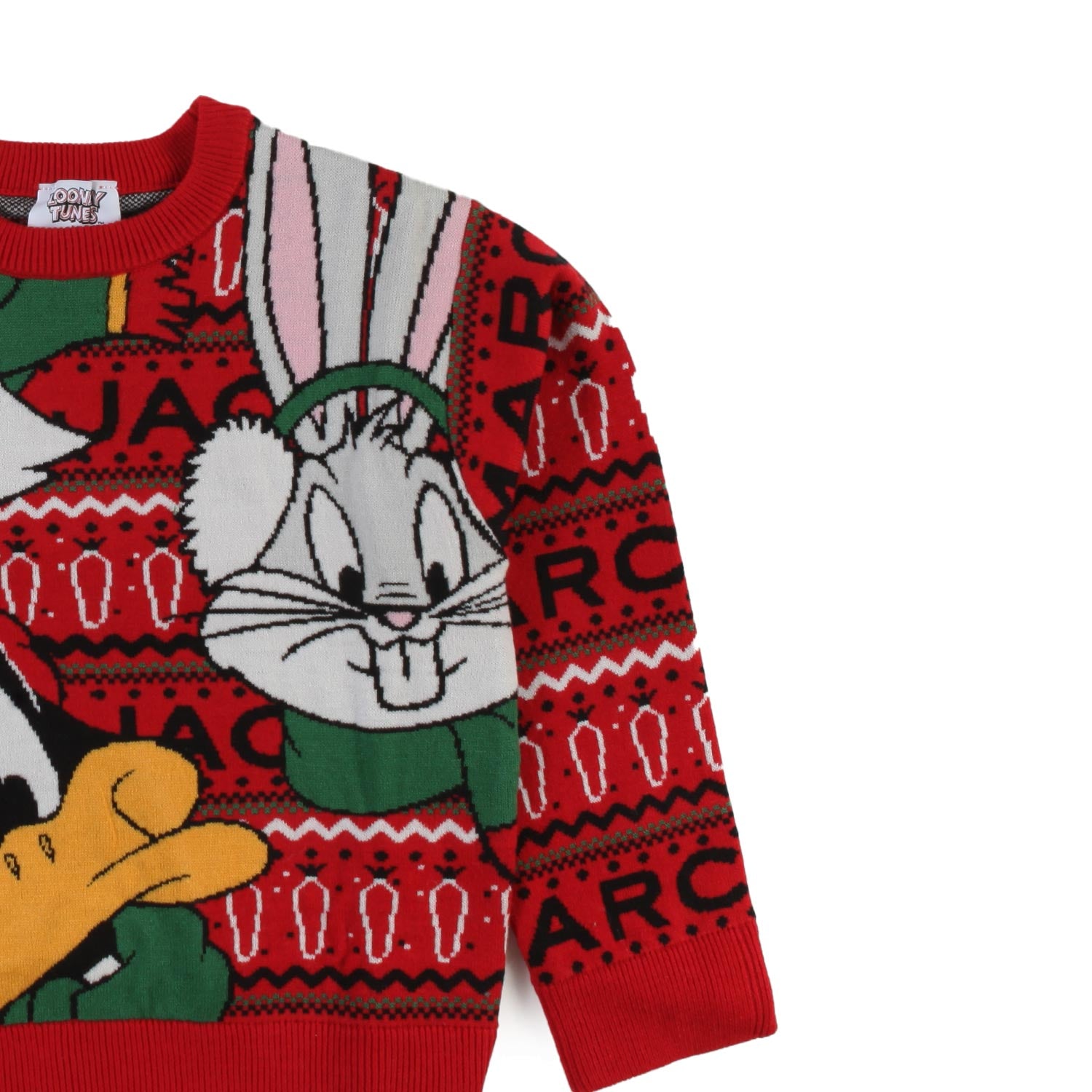 Maglione Looney Tunes natalizio rosso e multicolor - annameglio.com abbigliamento moda