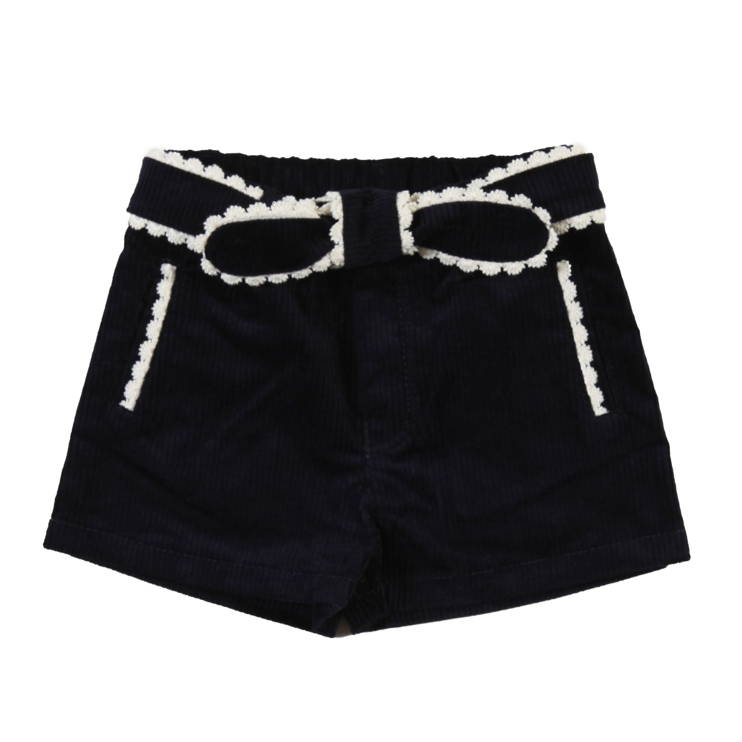 Shorts Chloe velluto blu navy bimba - annameglio.com abbigliamento moda
