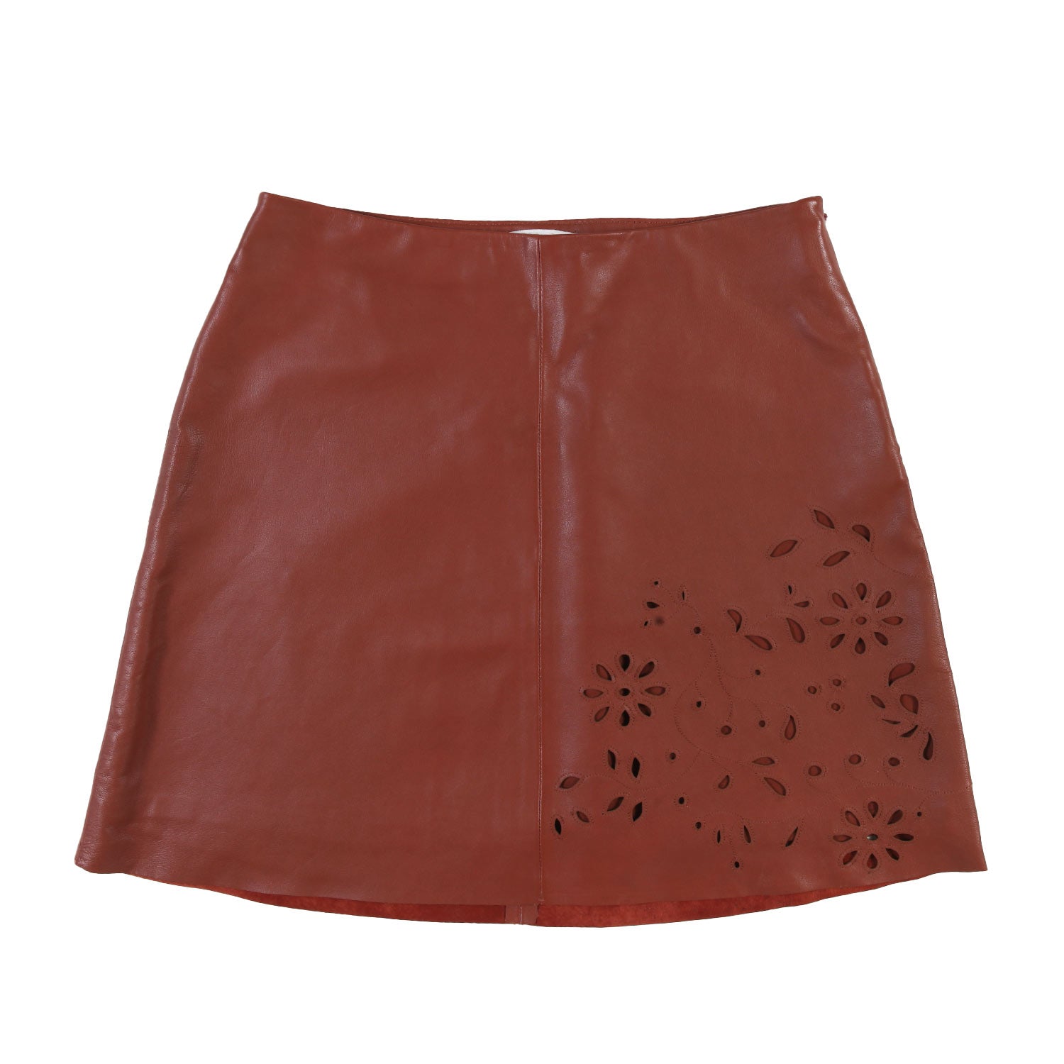 Minigonna Chloe marrone in pelle - annameglio.com abbigliamento moda