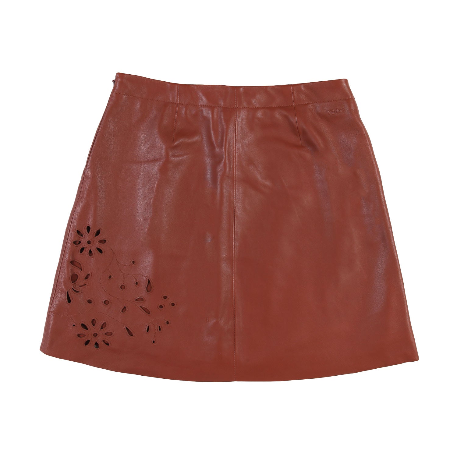 Minigonna Chloe marrone in pelle - annameglio.com abbigliamento moda