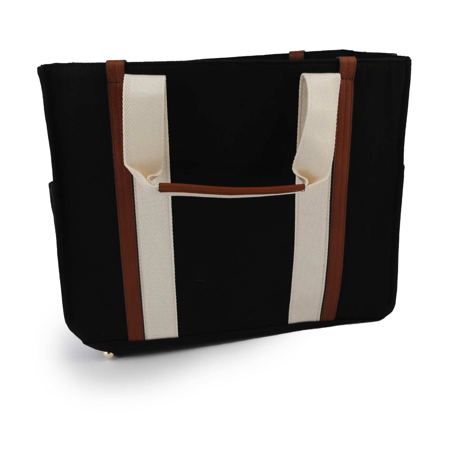 Borsa fasciatoio Chloe nera, marrone e panna - annameglio.com abbigliamento moda