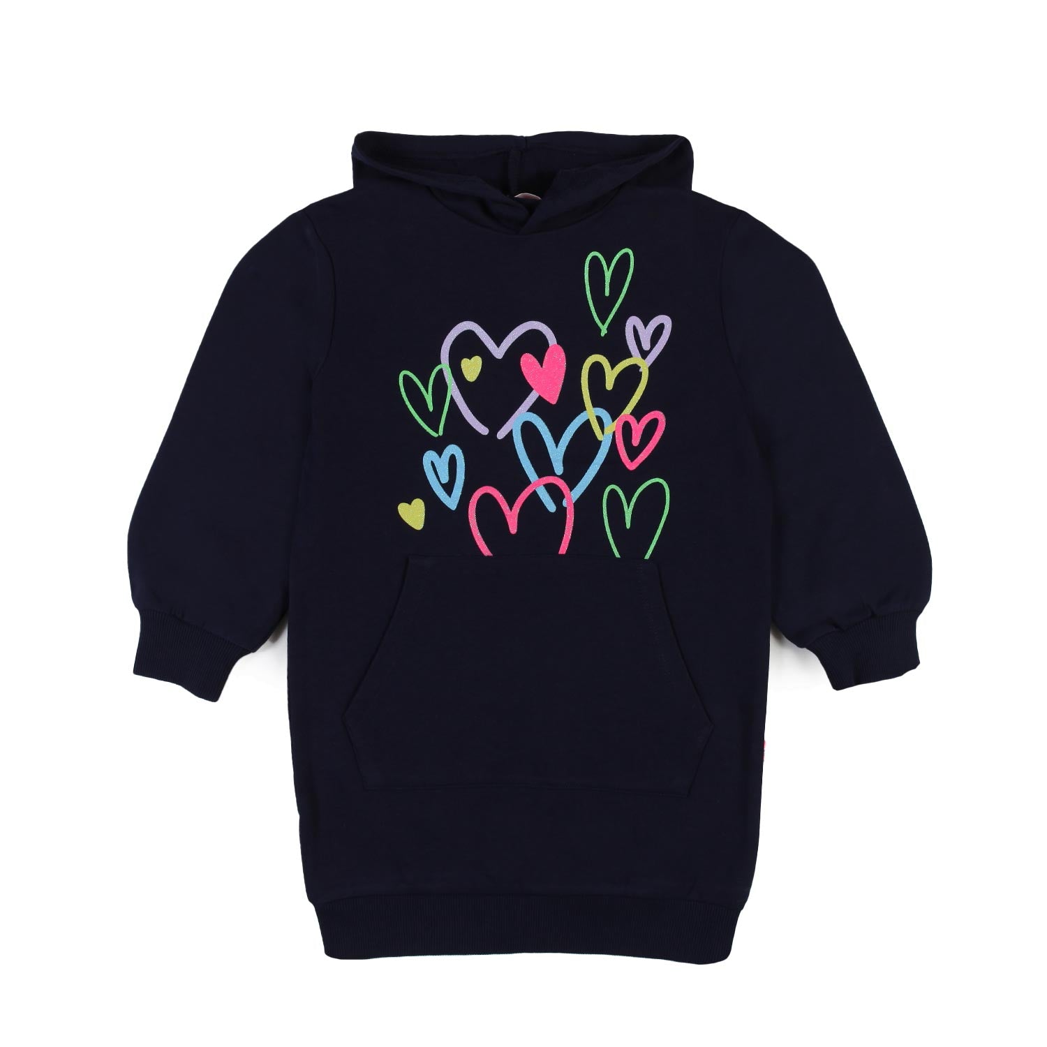 Abito maxi-felpa Billieblush blu e multicolor - annameglio.com abbigliamento moda