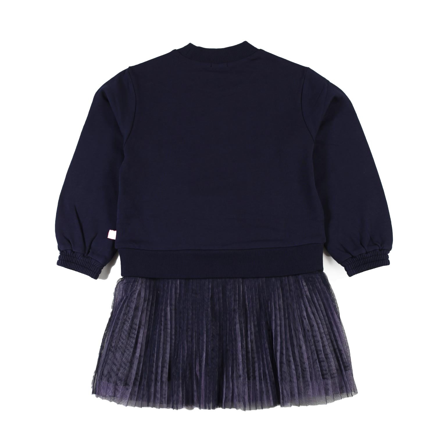 Abito felpa Billieblush blu con gonna tulle - annameglio.com abbigliamento moda