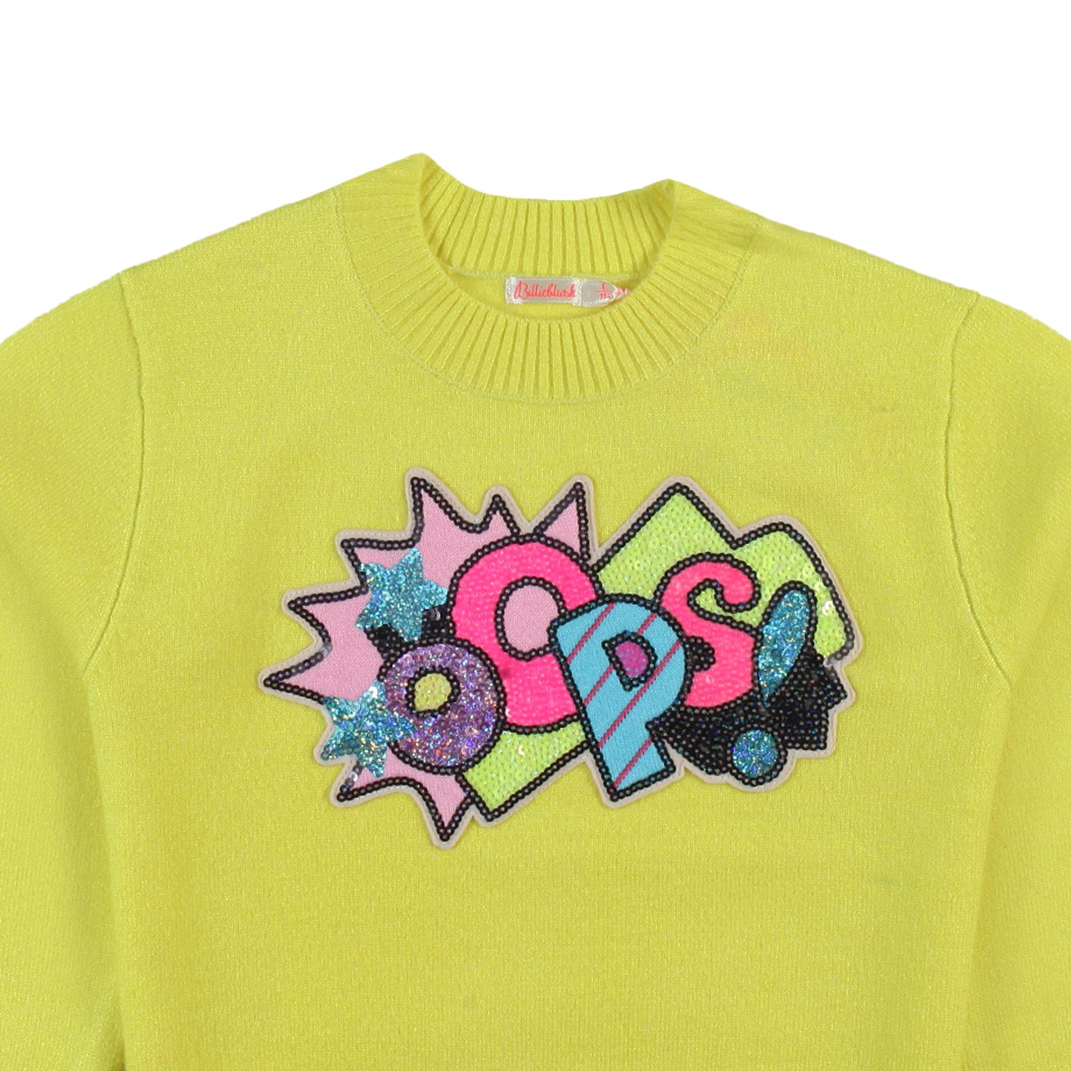Maglione Billieblush giallo fluo e multicolor - annameglio.com abbigliamento moda