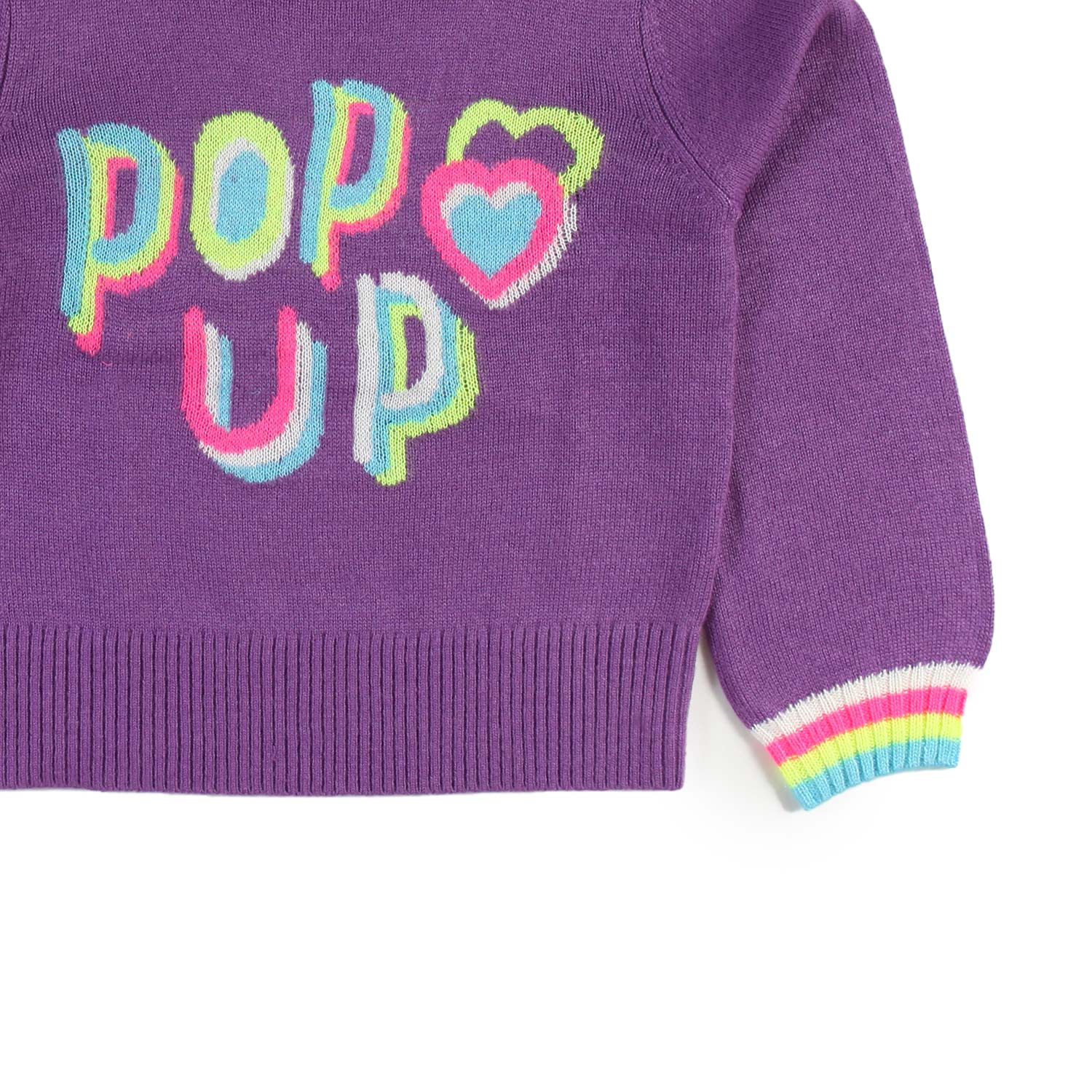Pullover Billieblush viola e multicolor Bambina - annameglio.com abbigliamento moda