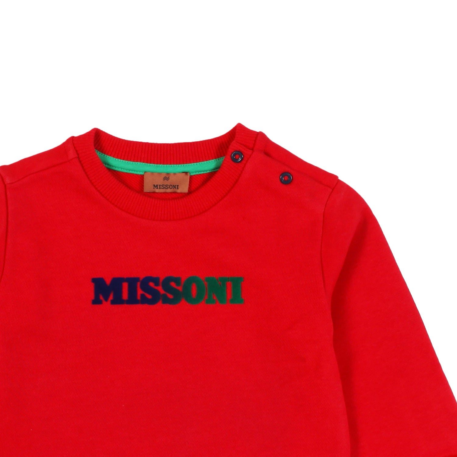 Felpa Missoni rossa con logo Bimbo e Bimba - annameglio.com abbigliamento moda