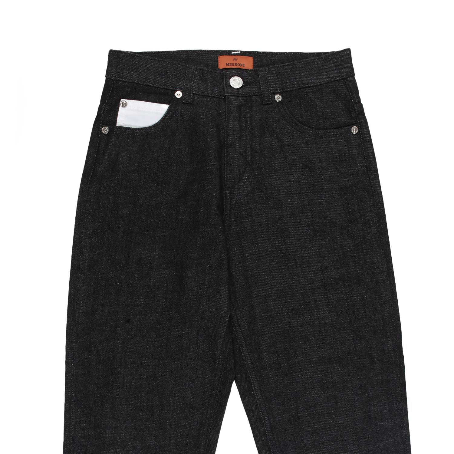 Jeans largo Missoni unisex nero con ricami - annameglio.com abbigliamento moda