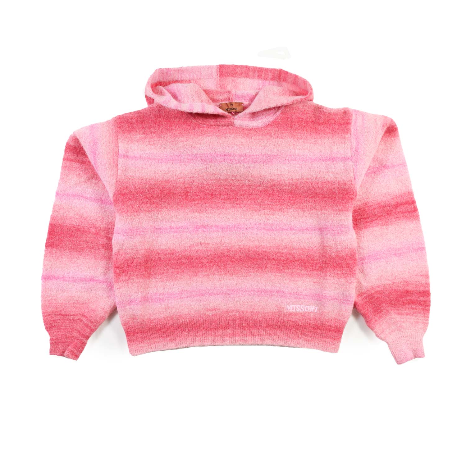 Maglione Missoni toni del rosa con cappuccio - annameglio.com abbigliamento moda