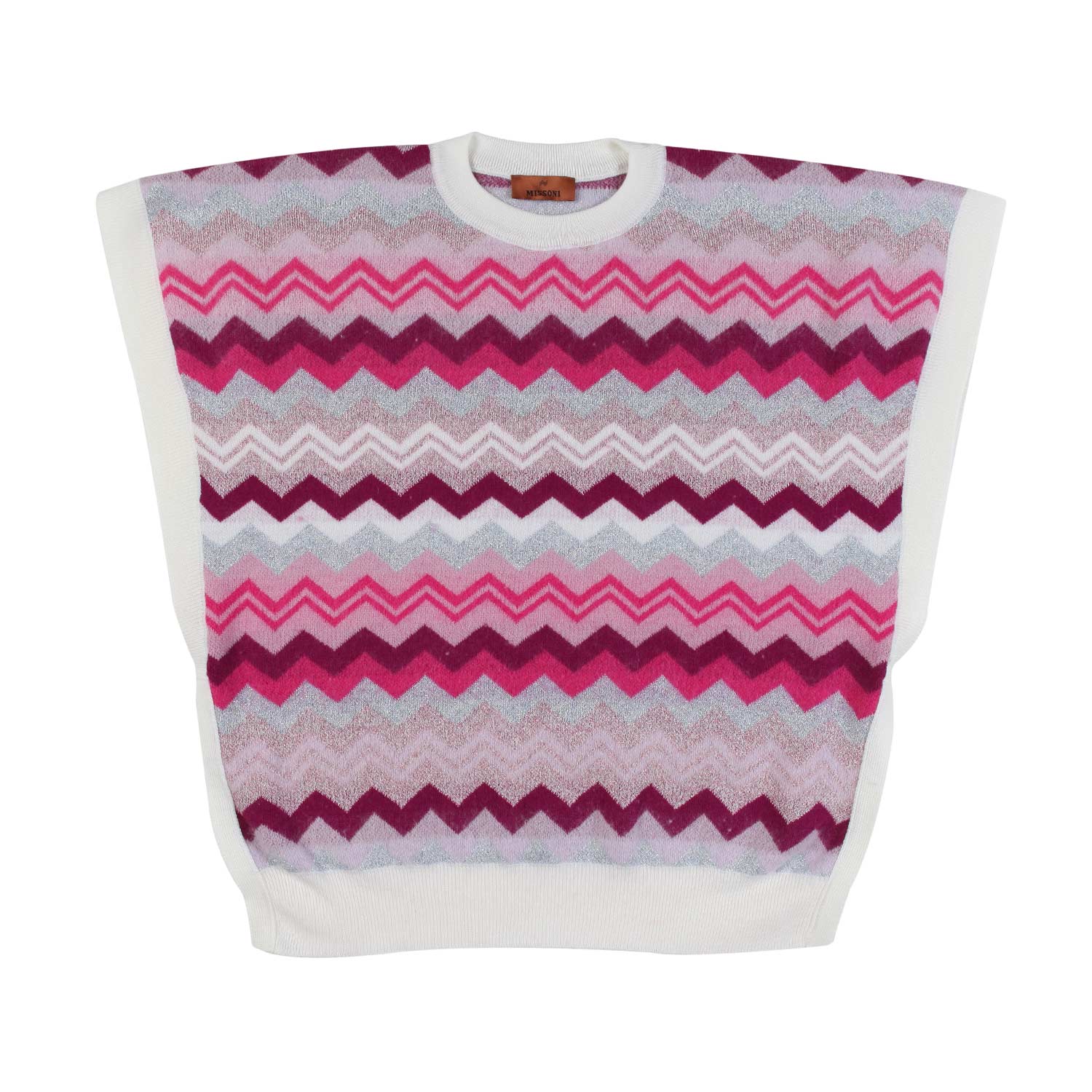 Poncho Missoni rosa e multicolor Bambina e Ragazza - annameglio.com abbigliamento moda