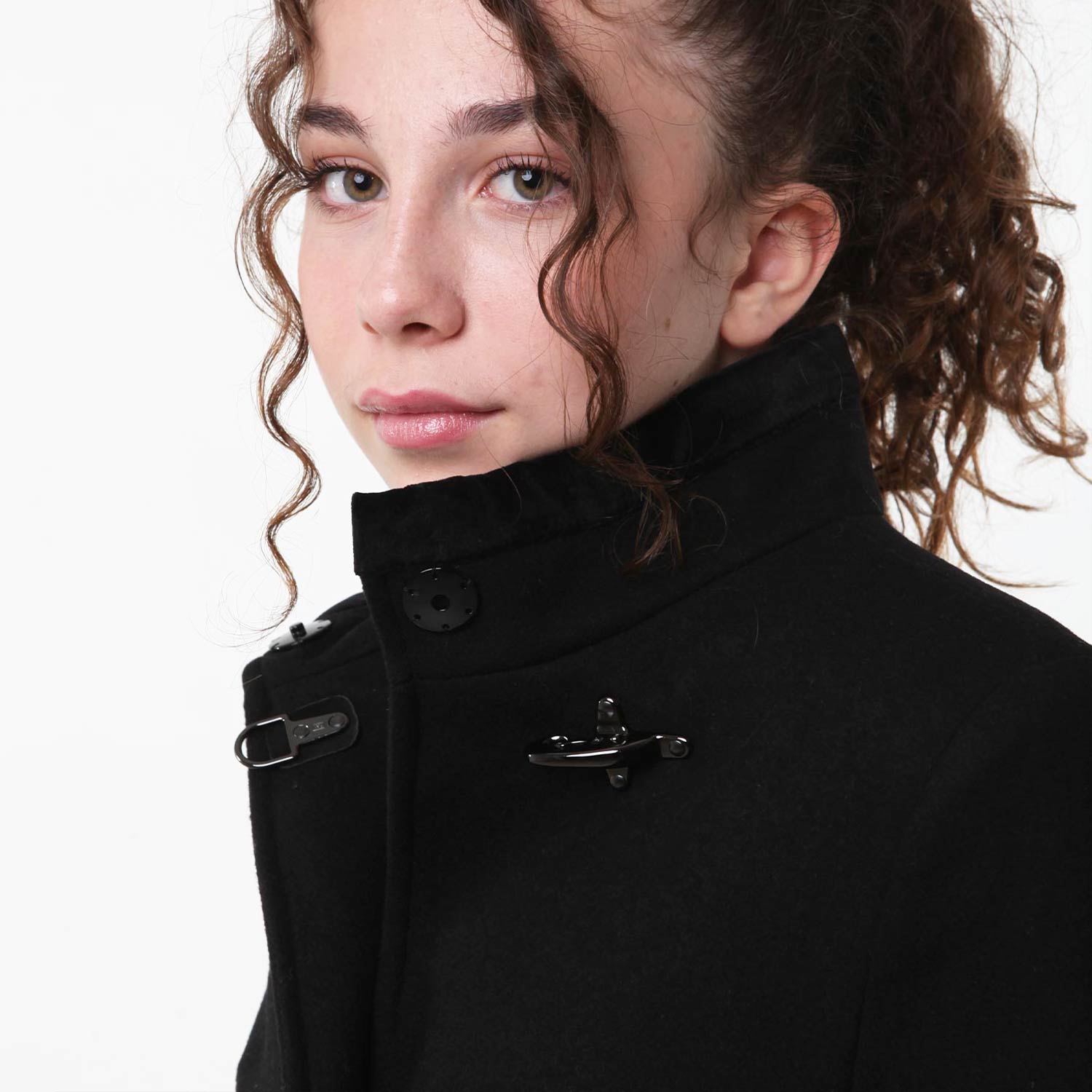 Cappotto melton Fay nero Bambina e Ragazza - annameglio.com abbigliamento moda