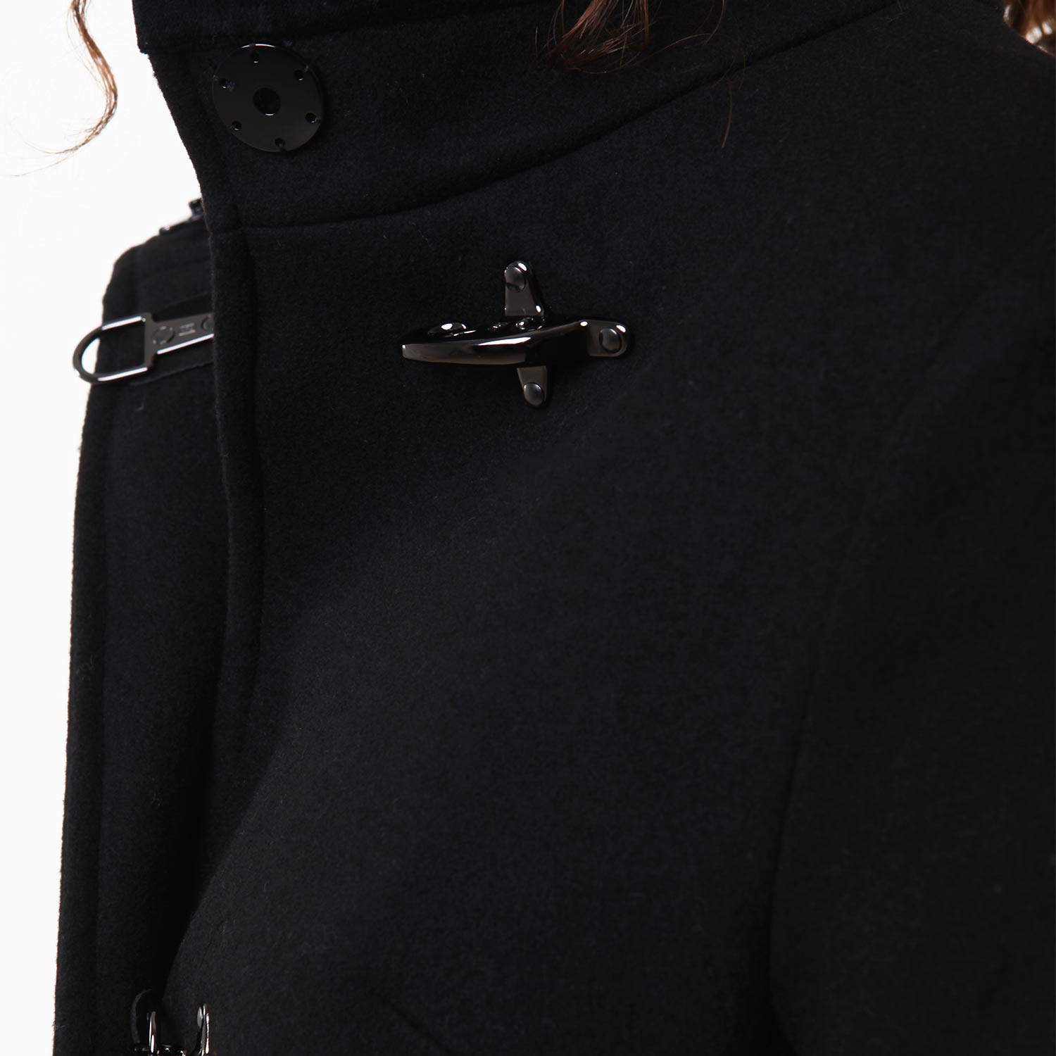 Cappotto melton Fay nero Bambina e Ragazza - annameglio.com abbigliamento moda