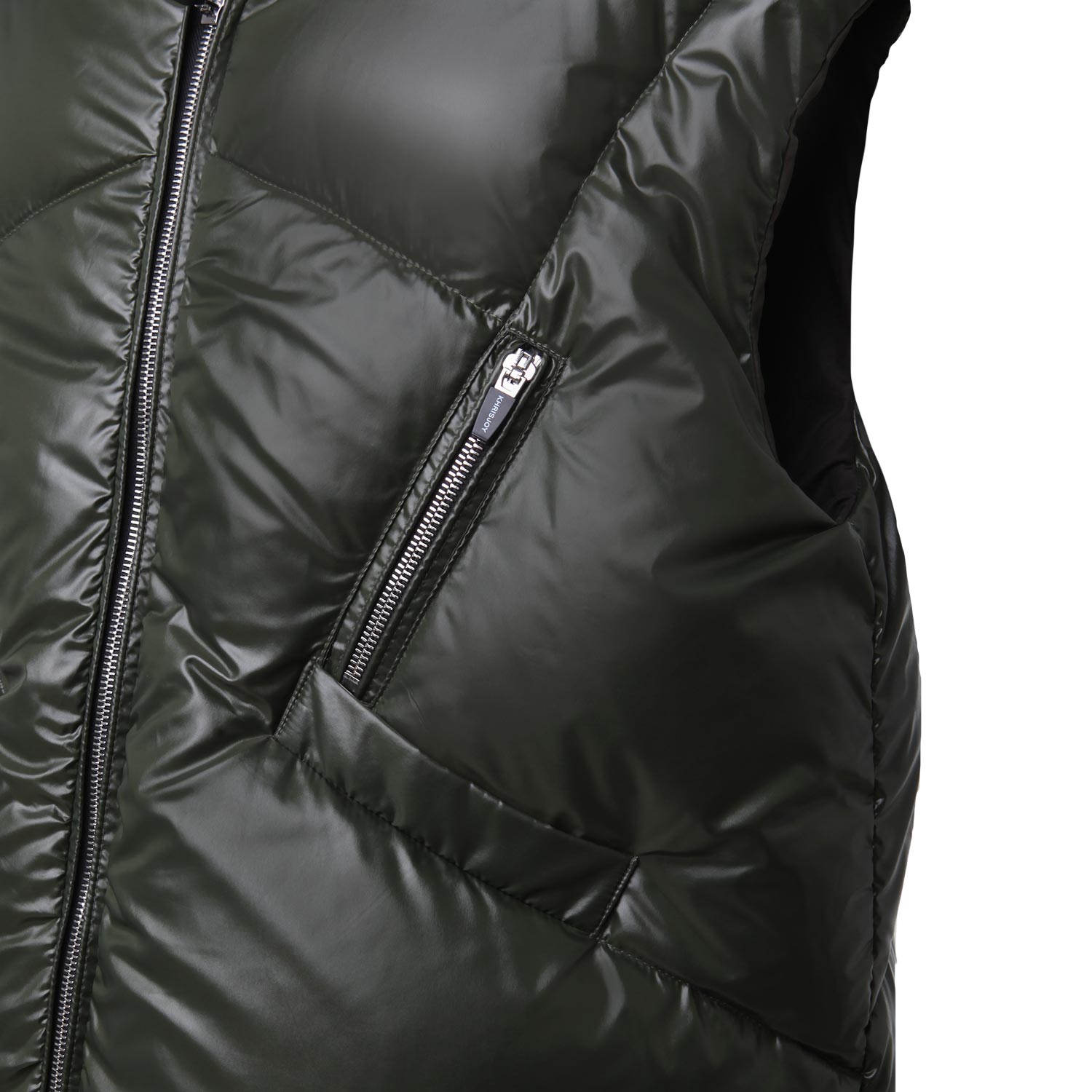 Gilet puffer Khrisjoy verde scuro Bambina Ragazza - annameglio.com abbigliamento moda