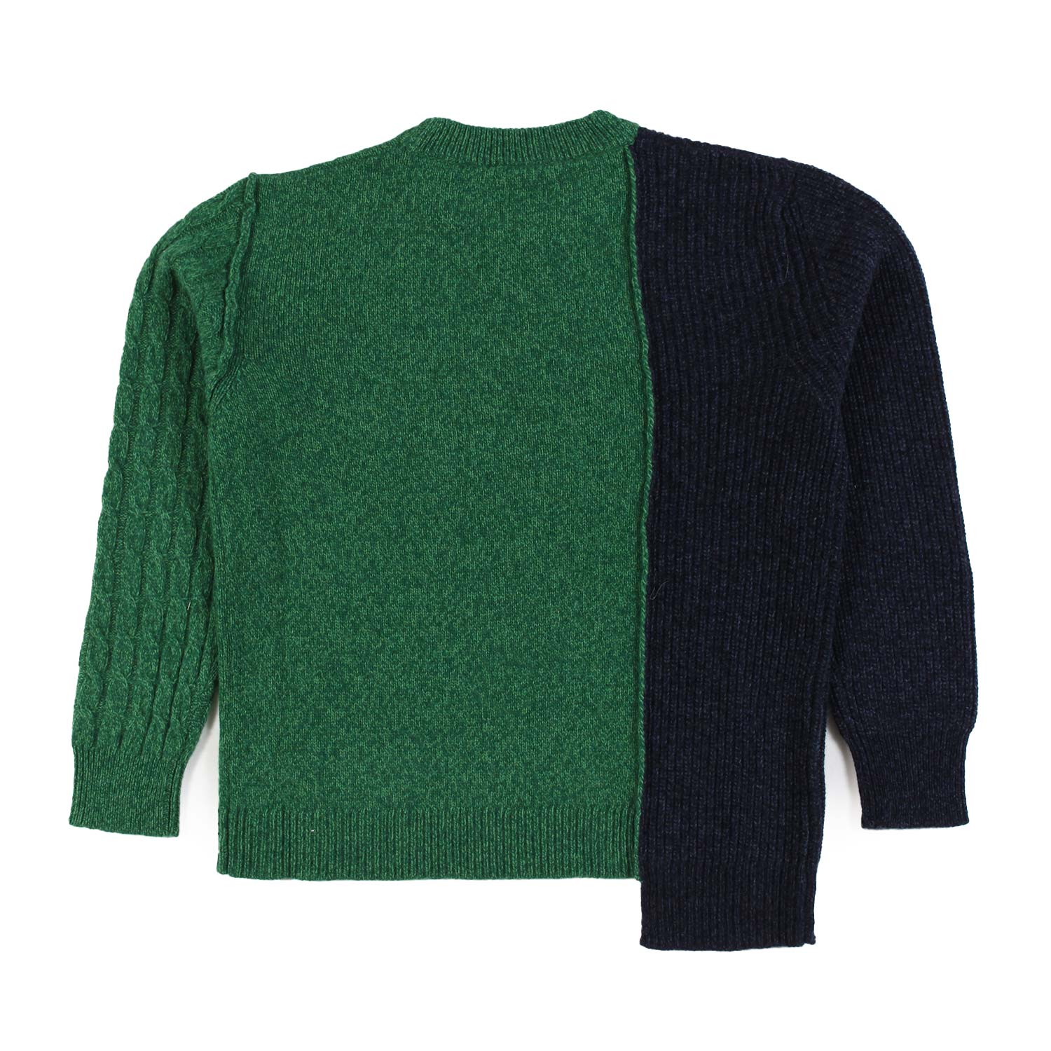 Maglione melange verde e blu bambina e ragazza - annameglio.com abbigliamento moda